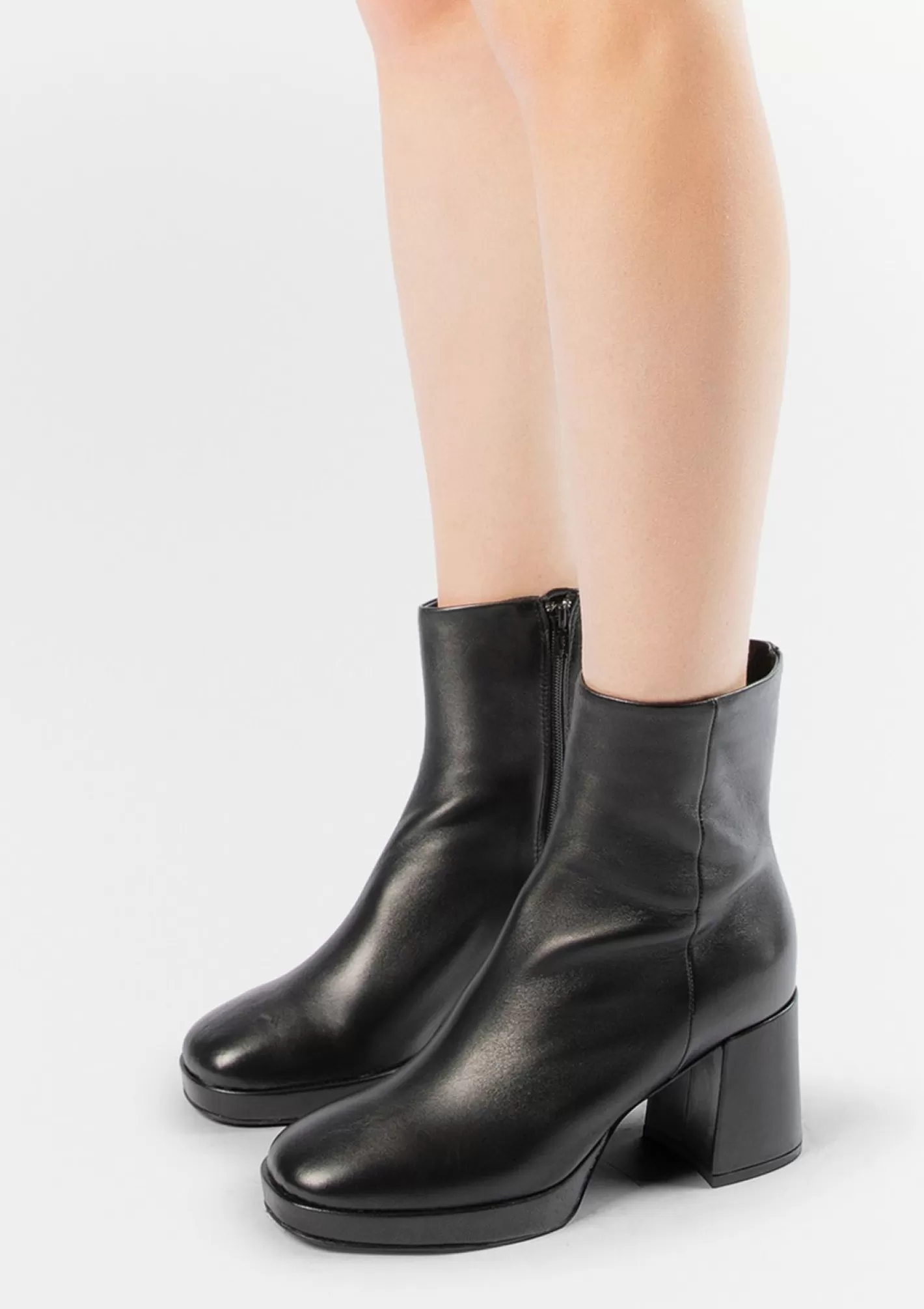 Bottines Avec Talon Cubain - Noir<Sacha Flash Sale