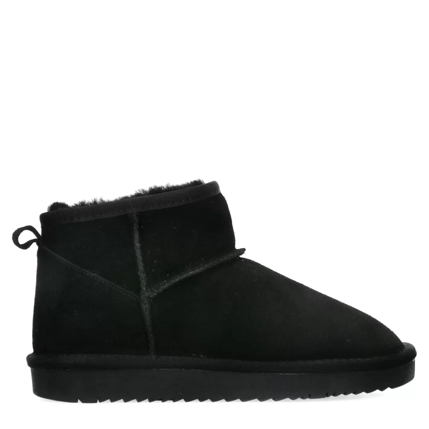 Bottines Basses En Daim Avec Laine - Noir<Sacha Best Sale