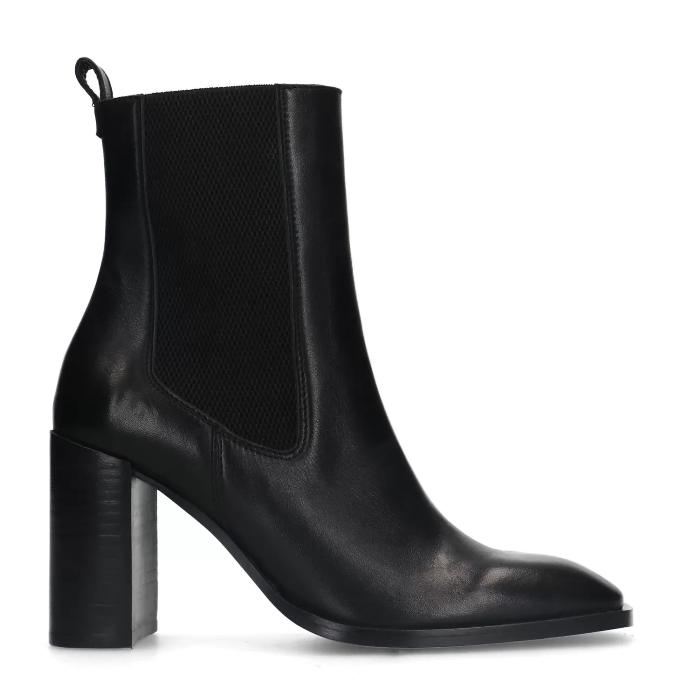 Bottines Chelsea A Talon - Noir<Sacha Outlet