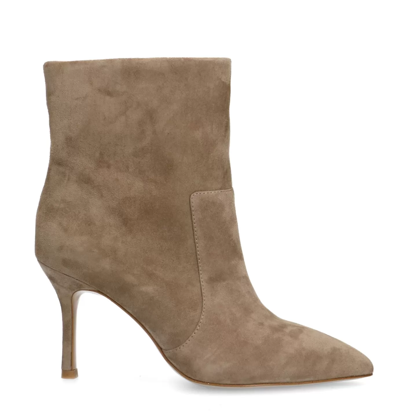 Bottines Daim A Talon Aiguille - Taupe<Sacha Best