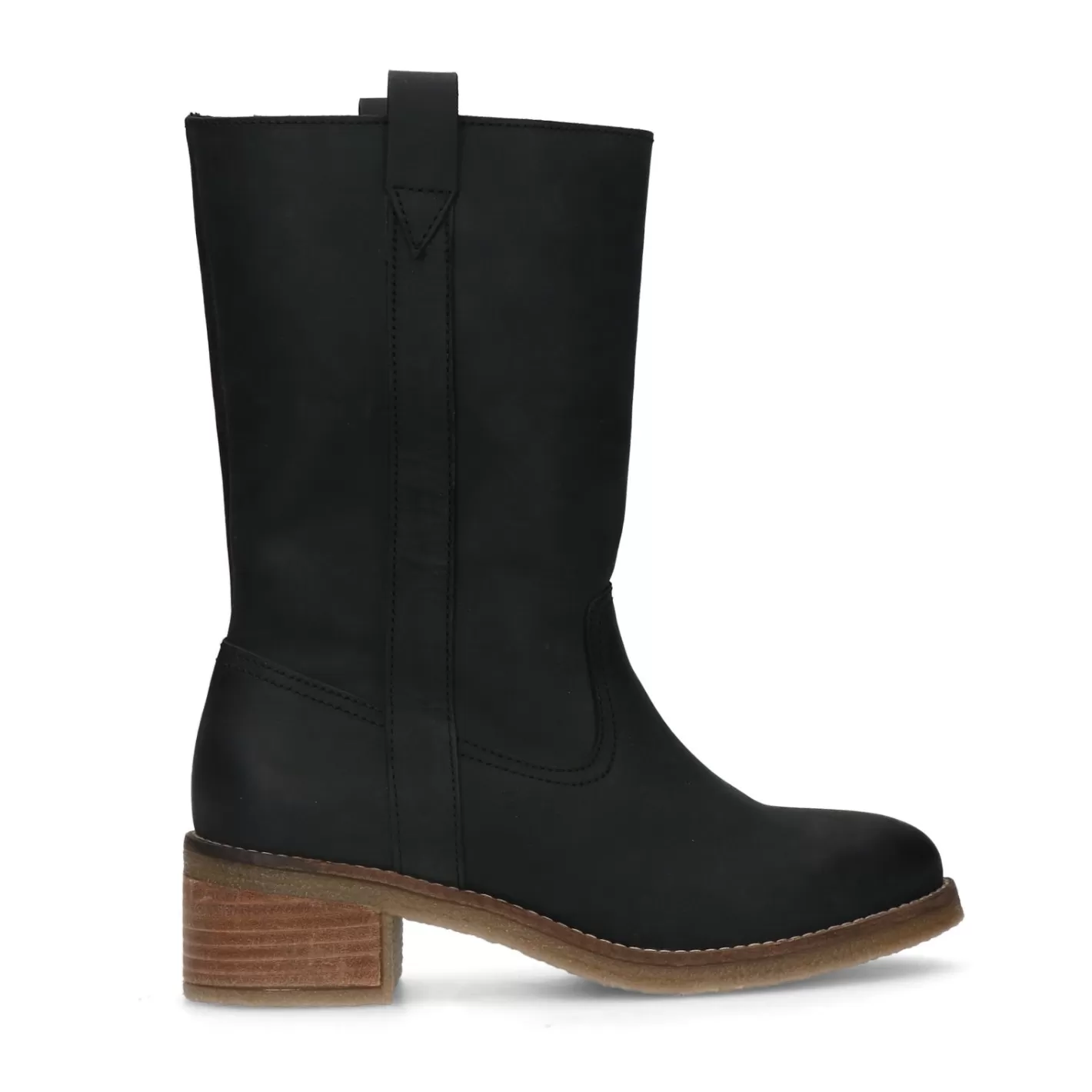 Bottines En Cuir - Noir<Sacha Shop