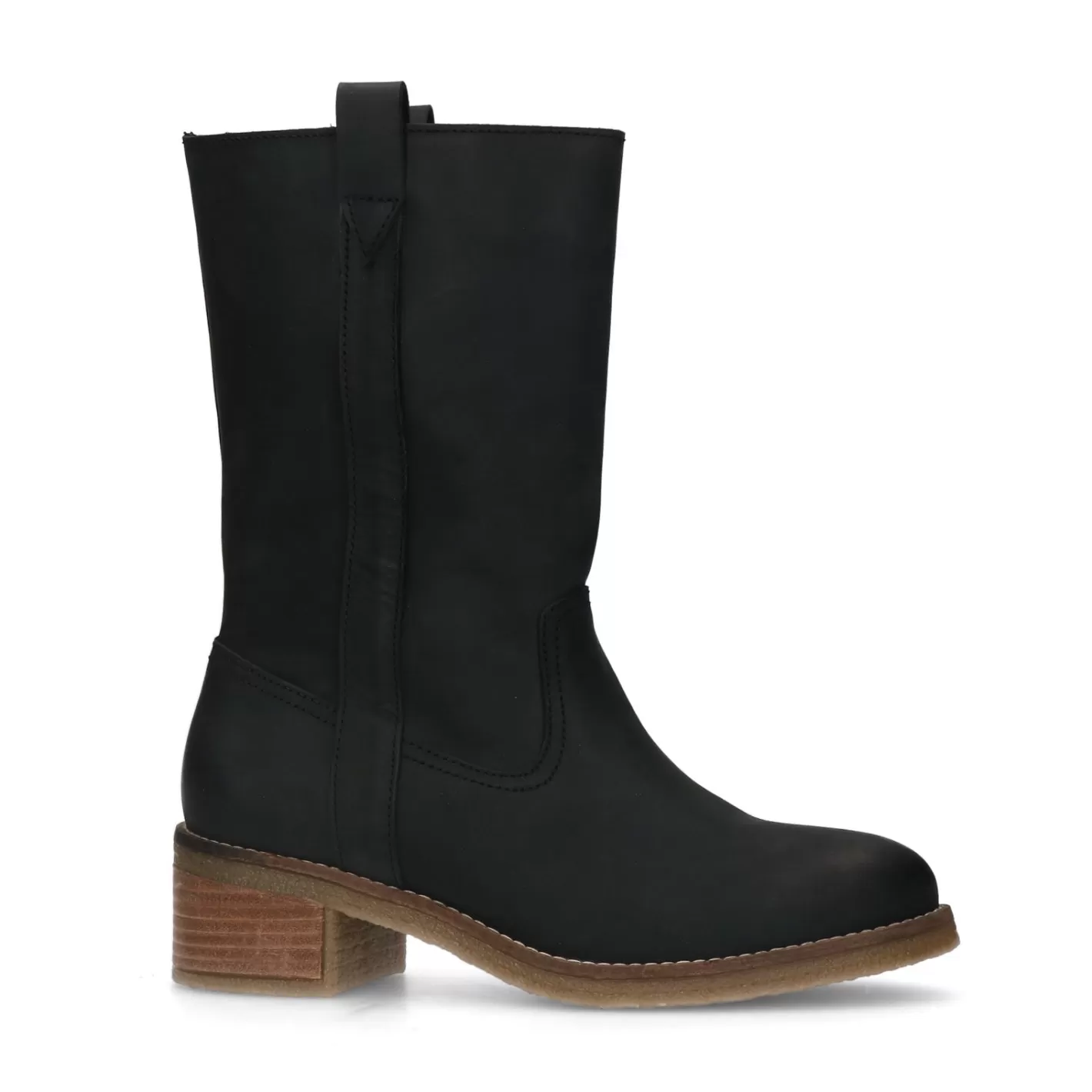 Bottines En Cuir - Noir<Sacha Shop