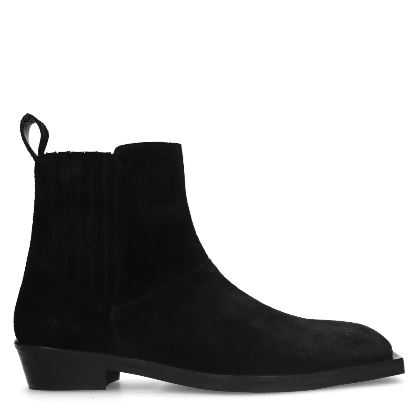 Bottines En Daim - Noir<Sacha Online