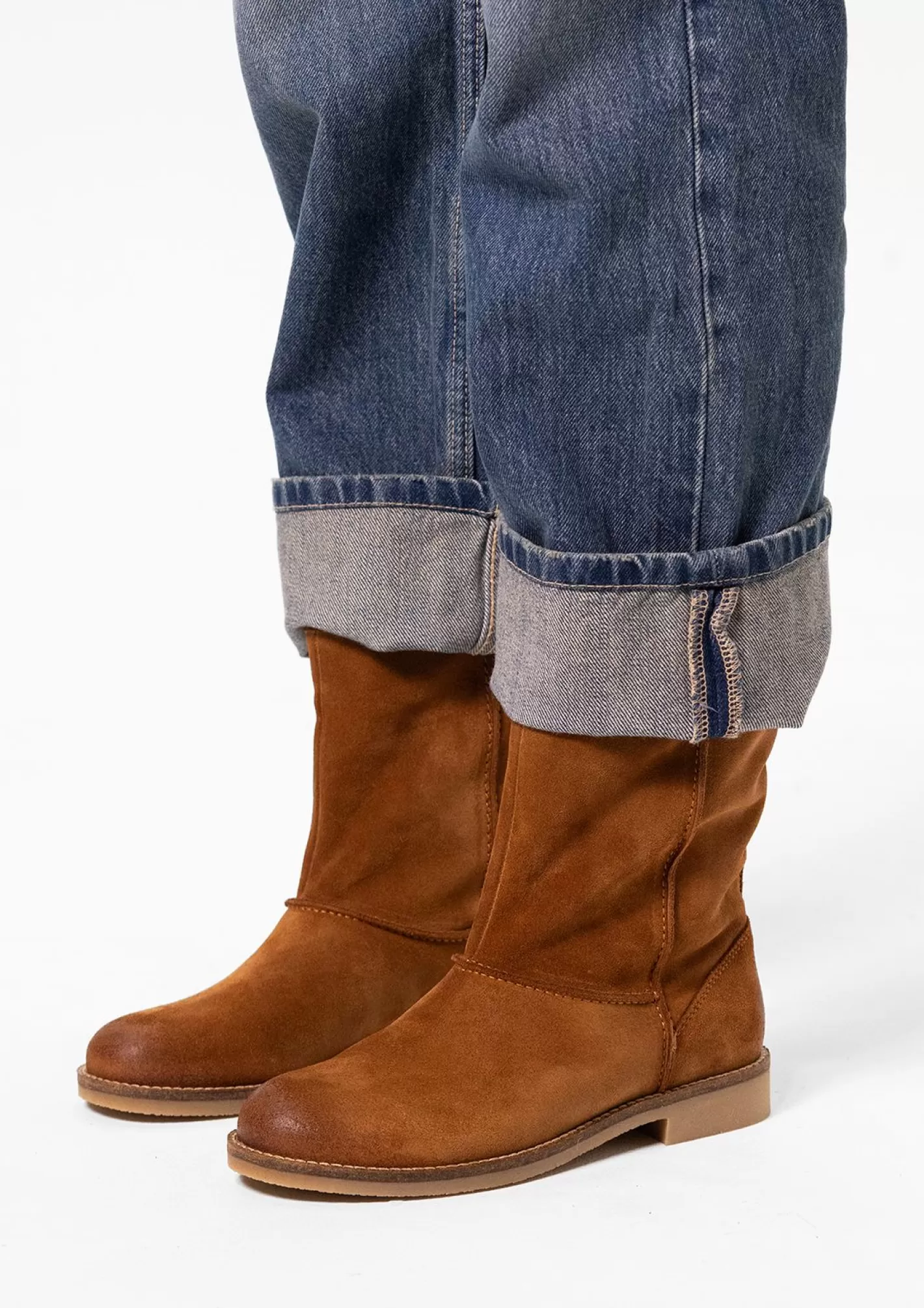 Bottines En Daim Avec Fausse Fourrure - Marron<Sacha Online