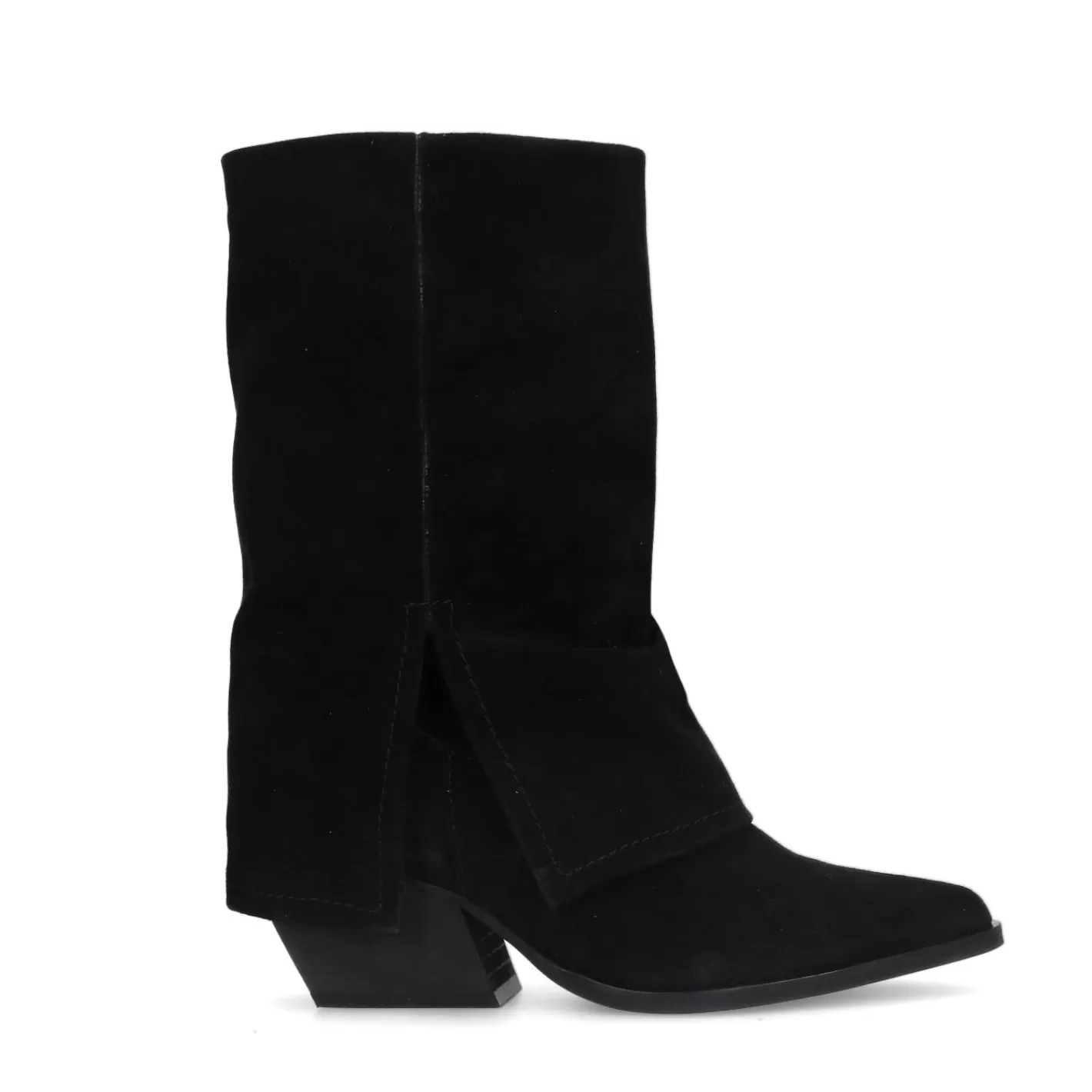 Bottines En Daim Avec Rabat - Noir<Sacha Online