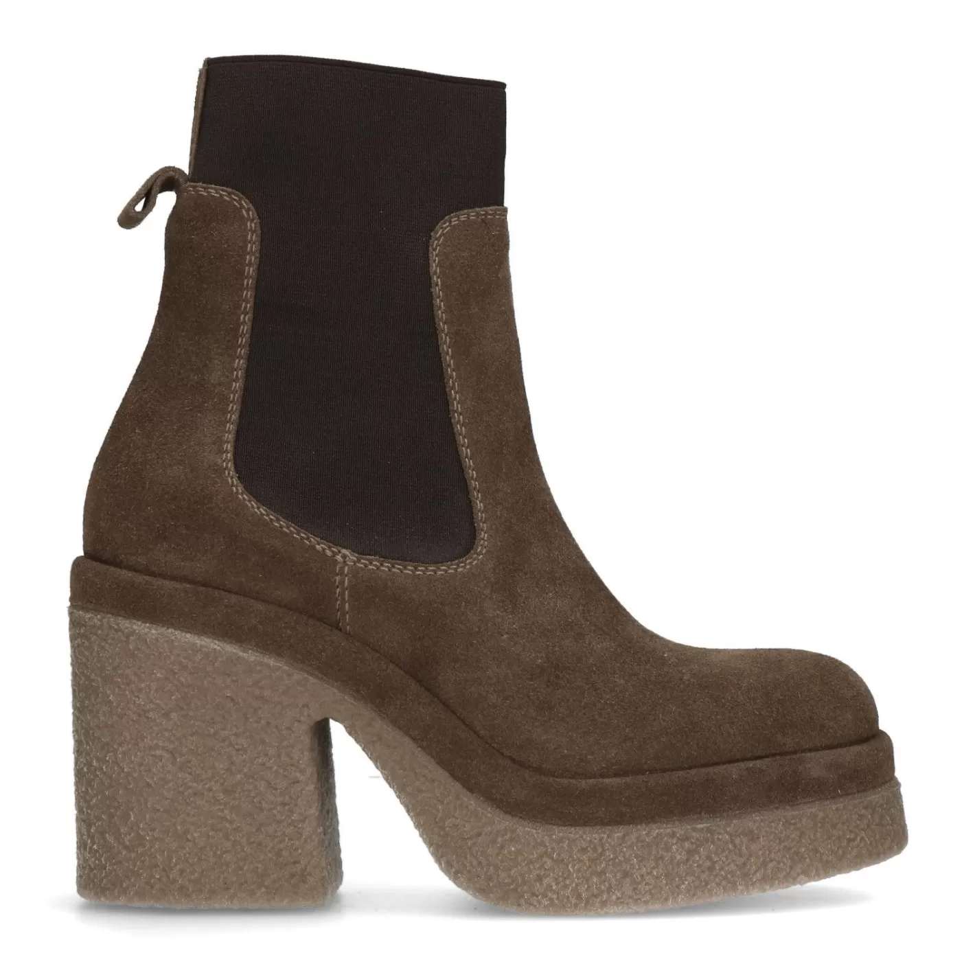 Bottines En Daim Avec Semelle Plateforme - Marron<Sacha Sale