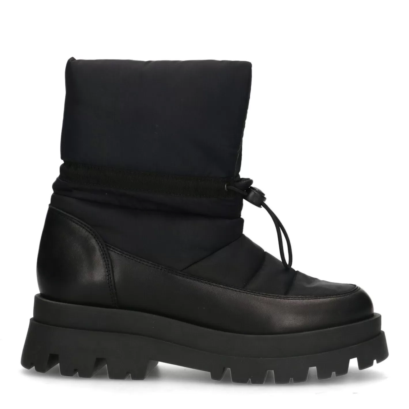 Bottines Matelassees - Noir<Sacha Clearance