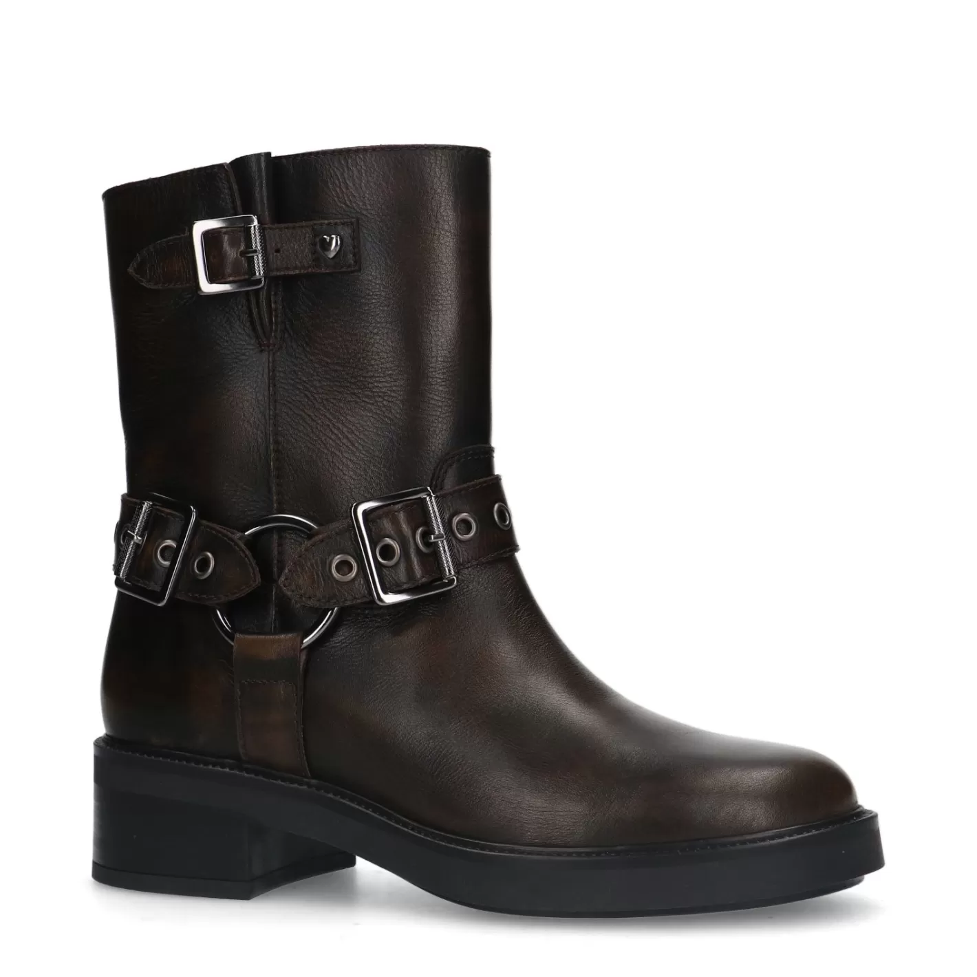 Bottines Motardes - Gris Delave<Sacha Sale