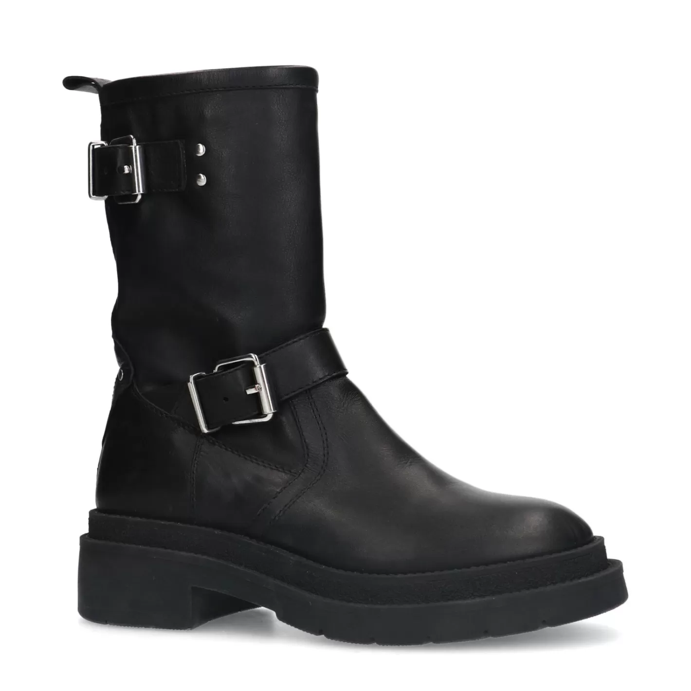 Bottines Motardes Avec Boucles - Noir<Sacha Outlet