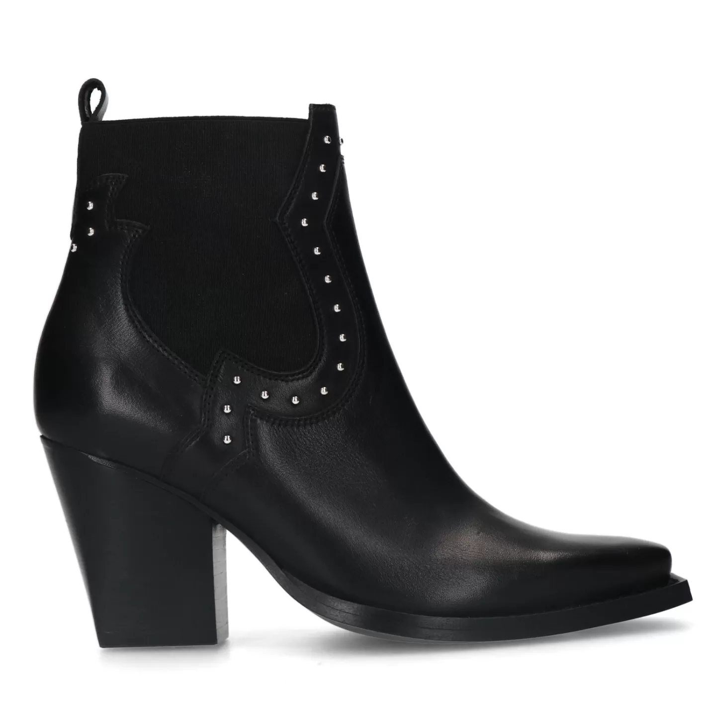 Bottines Western A Talon - Noir<Sacha Discount