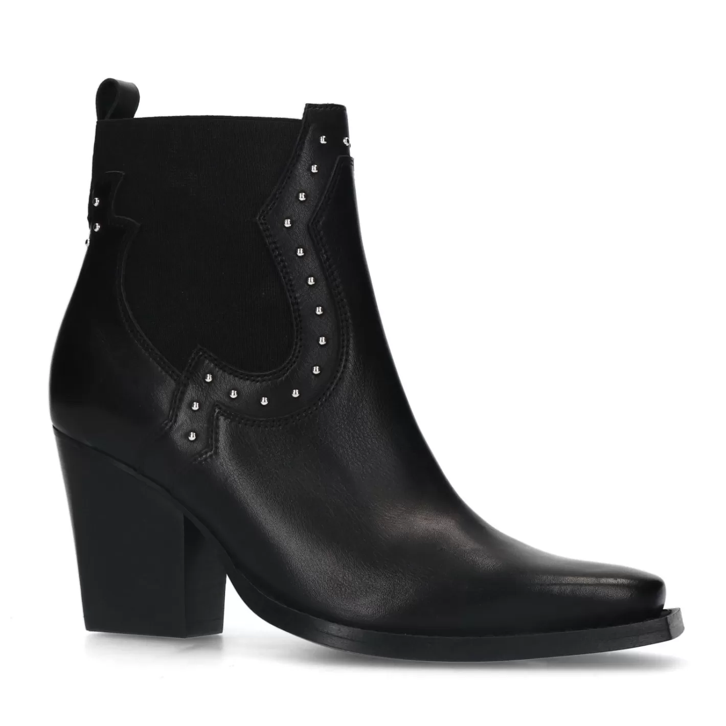 Bottines Western A Talon - Noir<Sacha Discount