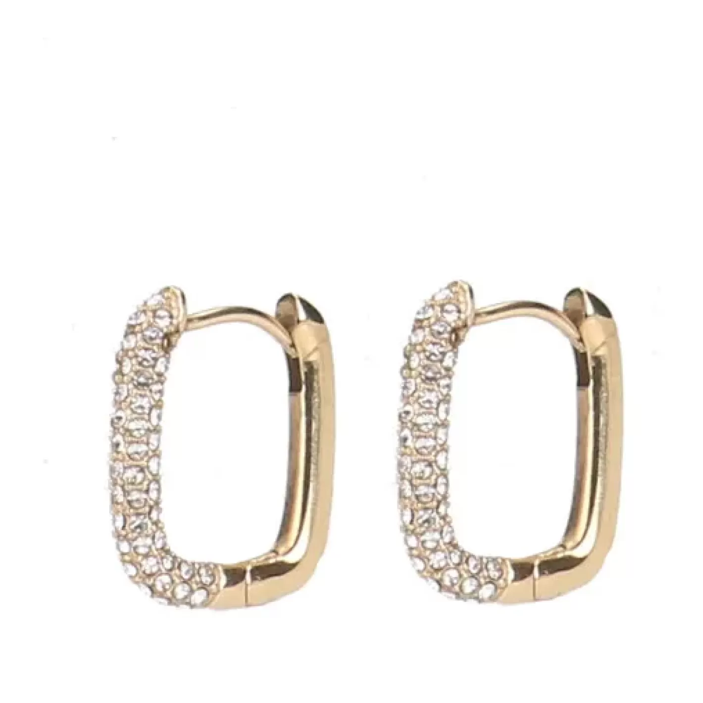 Boucles D'Oreille Strass - Dore<Sacha Fashion