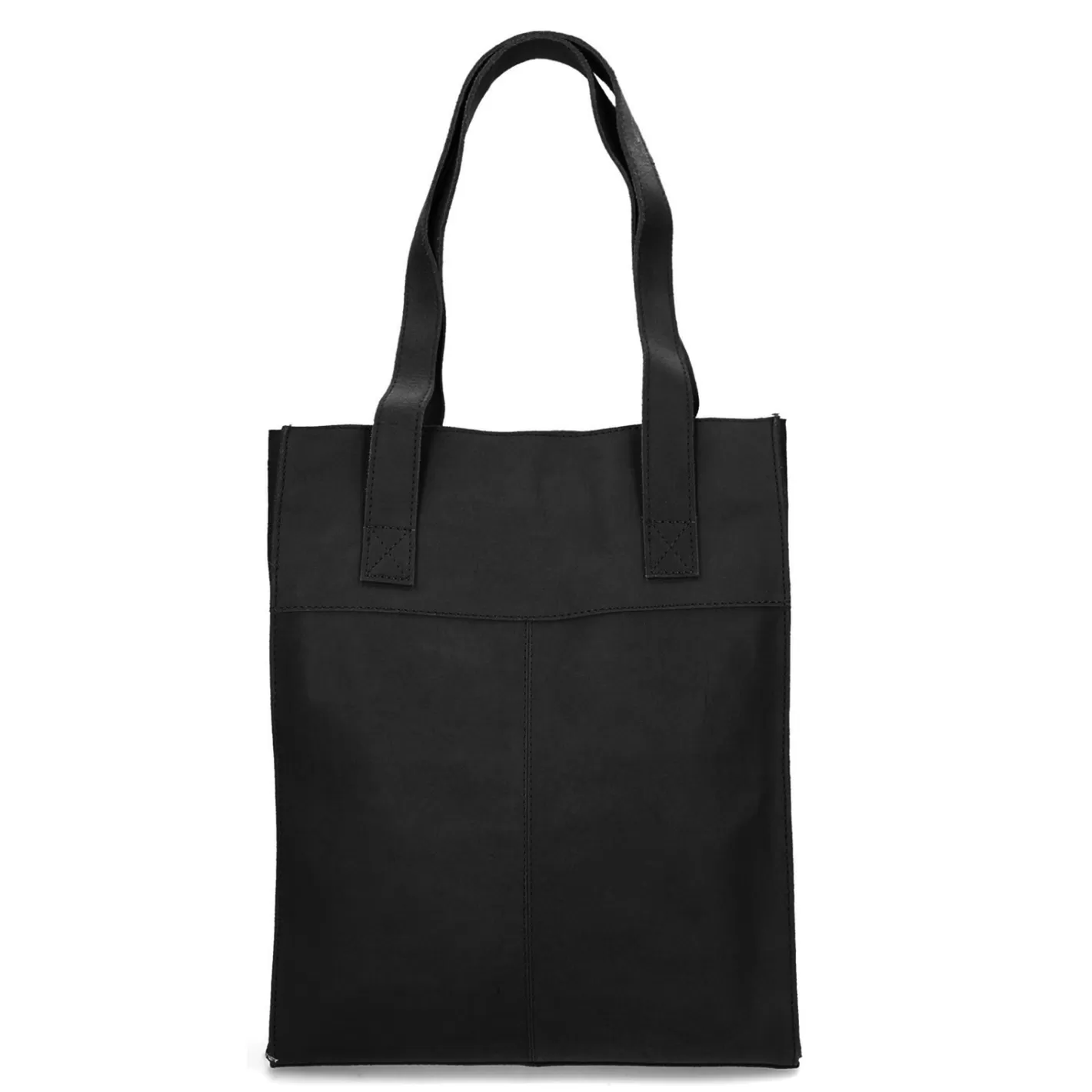 Cabas En Cuir Avec Compartiment Ordinateur Portable - Noir<Sacha Cheap