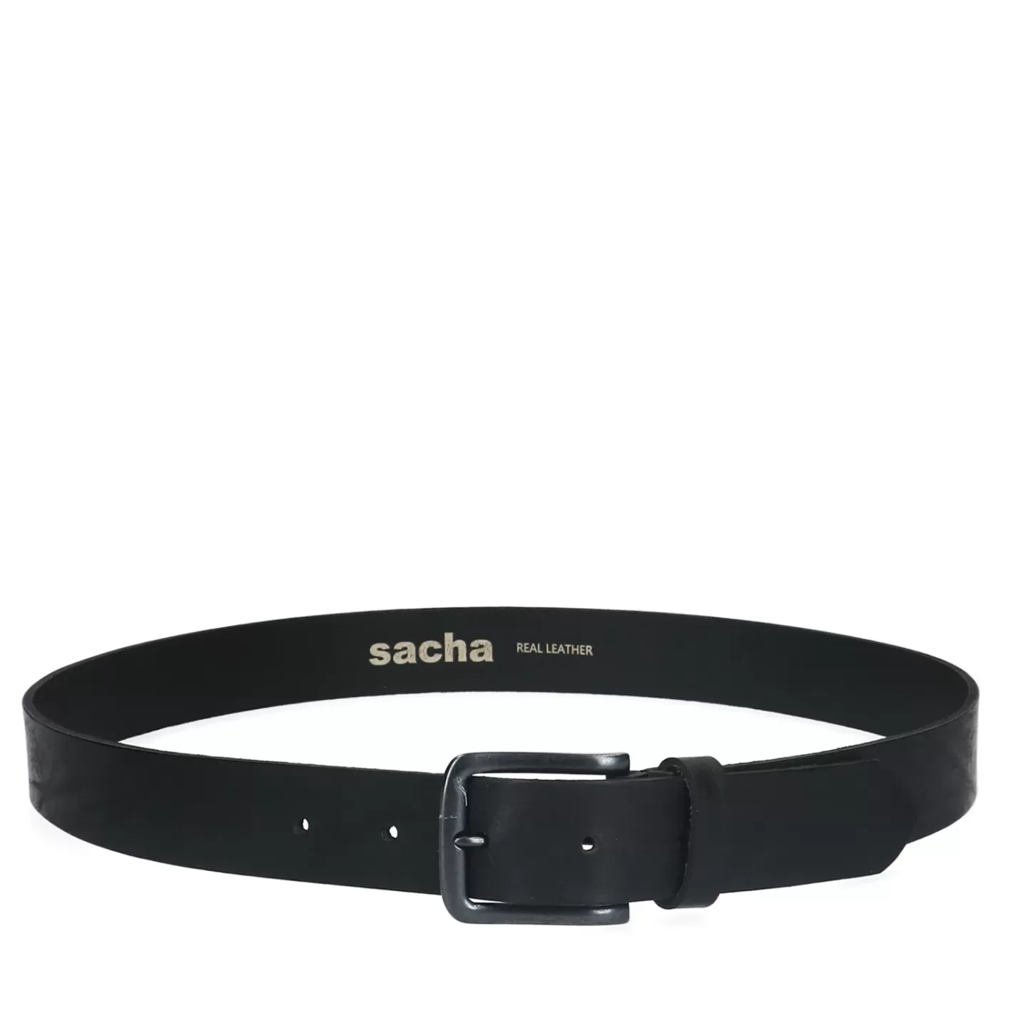 Ceinture En Cuir - Noir<Sacha Sale