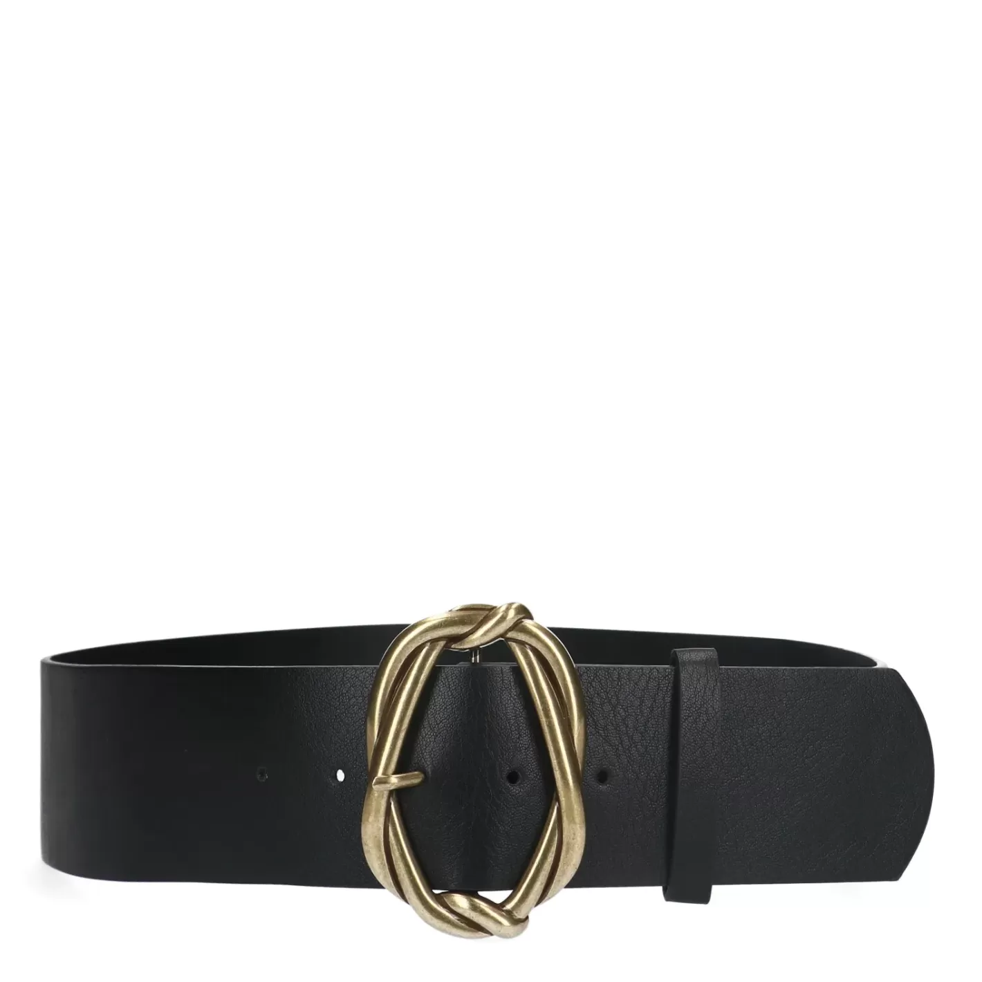 Ceinture Large Avec Boucle - Noir<Sacha Flash Sale