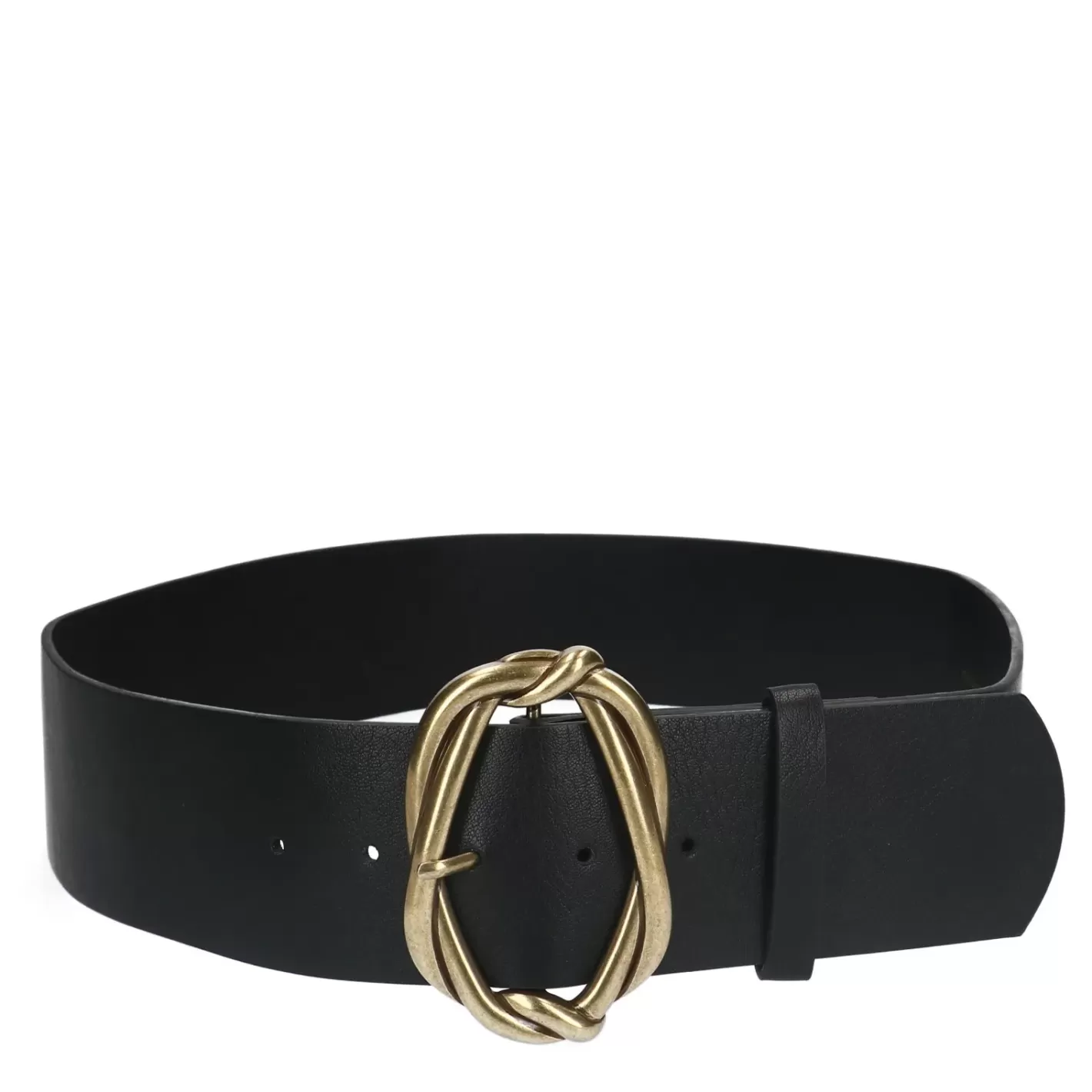 Ceinture Large Avec Boucle - Noir<Sacha Flash Sale