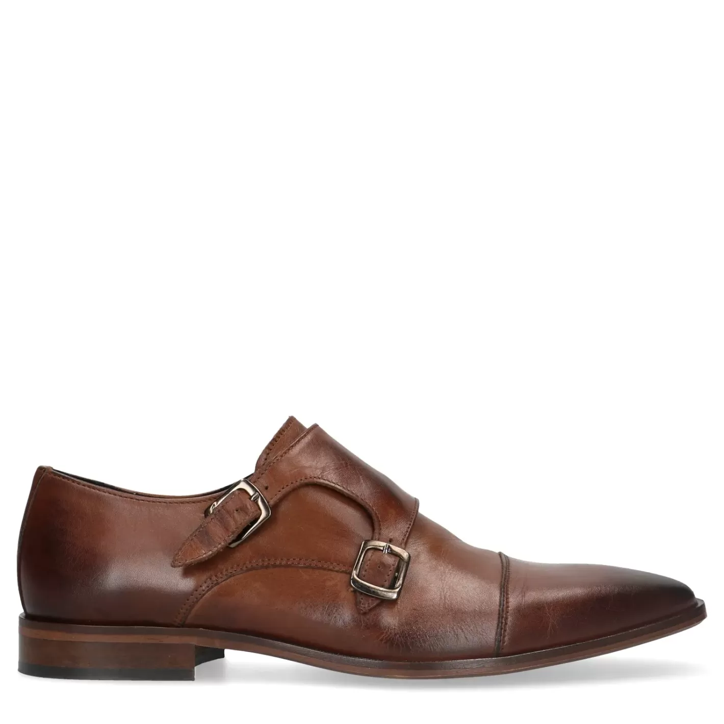 Chaussures À Boucles En Cuir - Marron<Sacha Discount