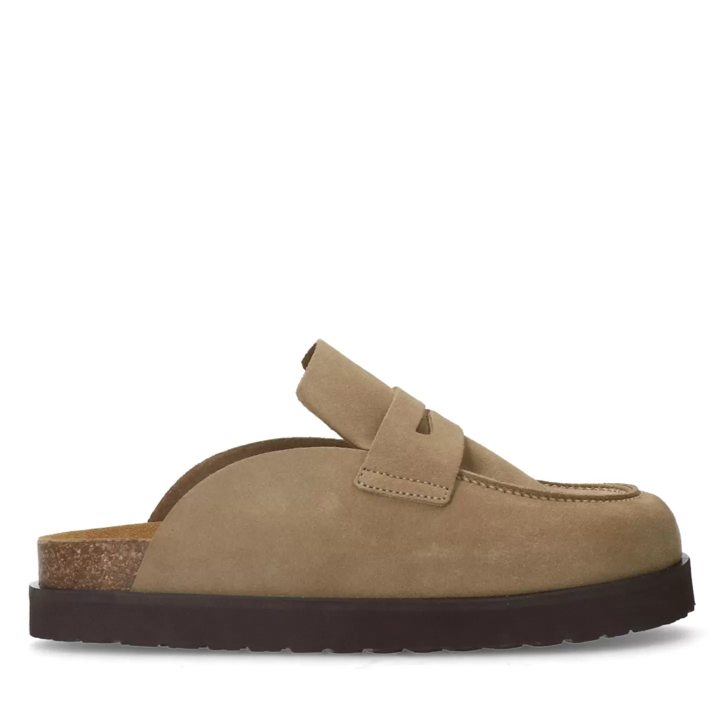 Chaussures À Enfiler En Daim - Taupe<Sacha Online