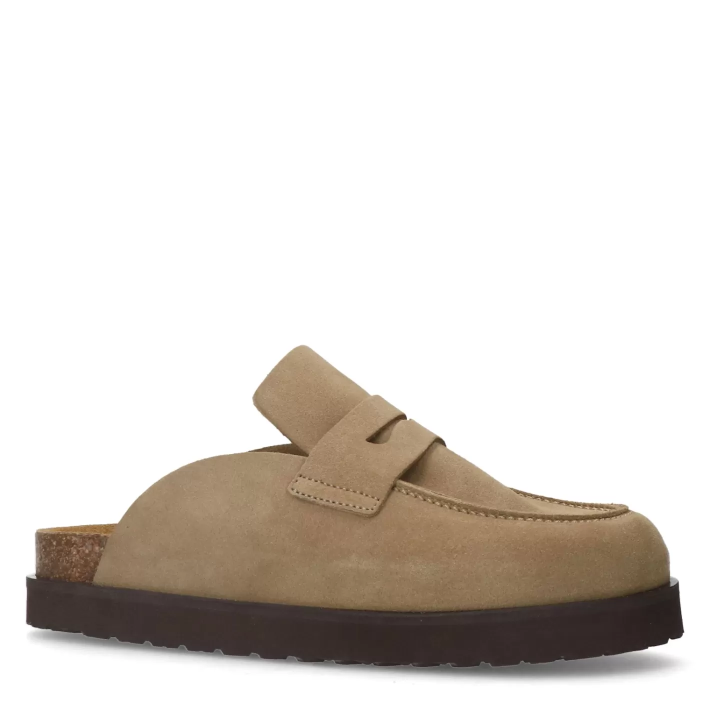 Chaussures À Enfiler En Daim - Taupe<Sacha Online