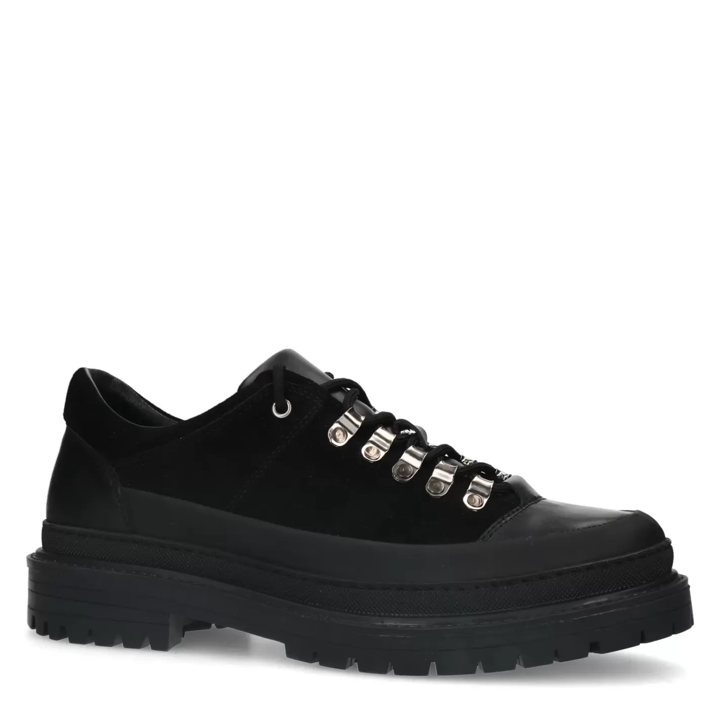 Chaussures À Lacets Chunky En Daim - Noir<Sacha Sale