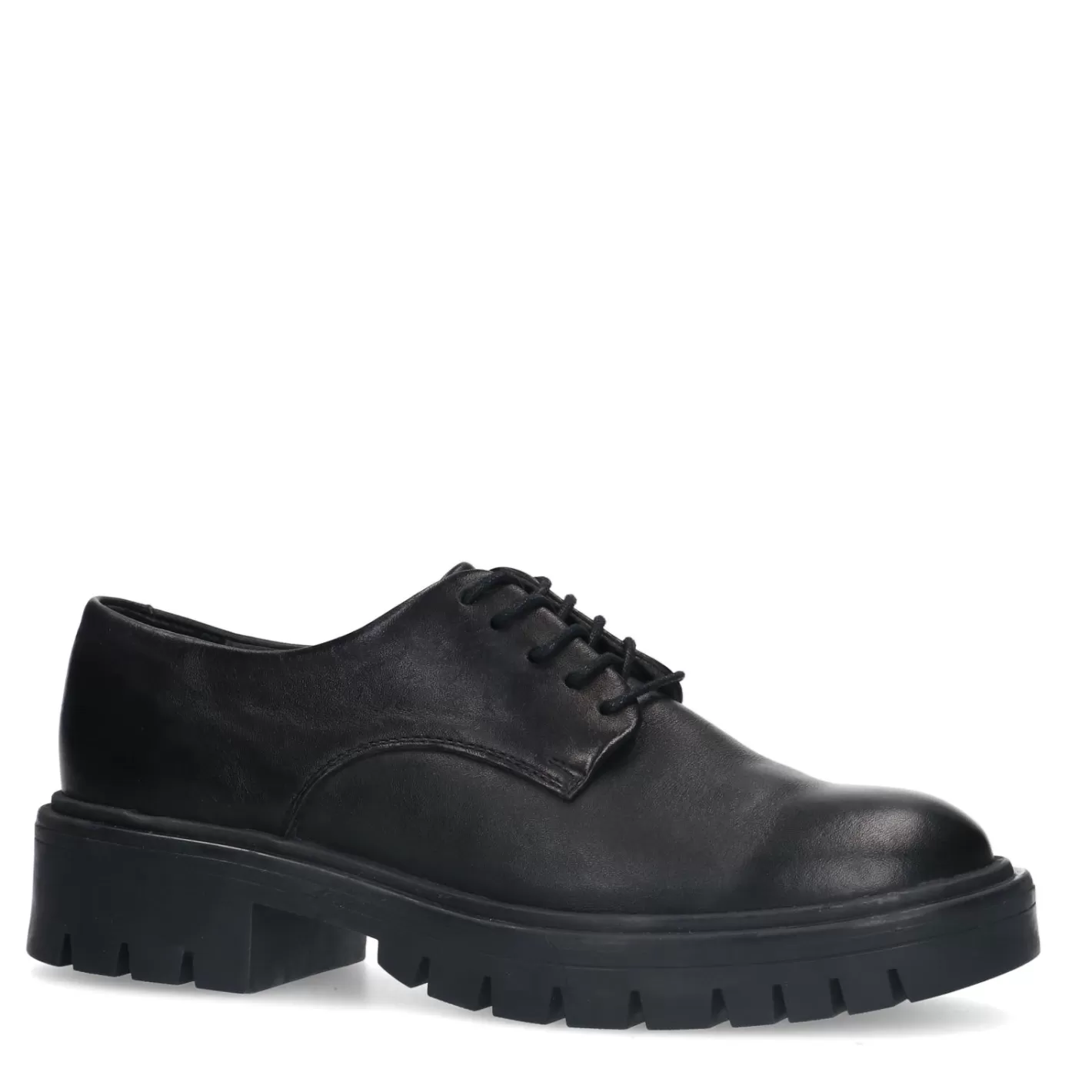 Chaussures À Lacets En Cuir - Noir<Sacha Discount