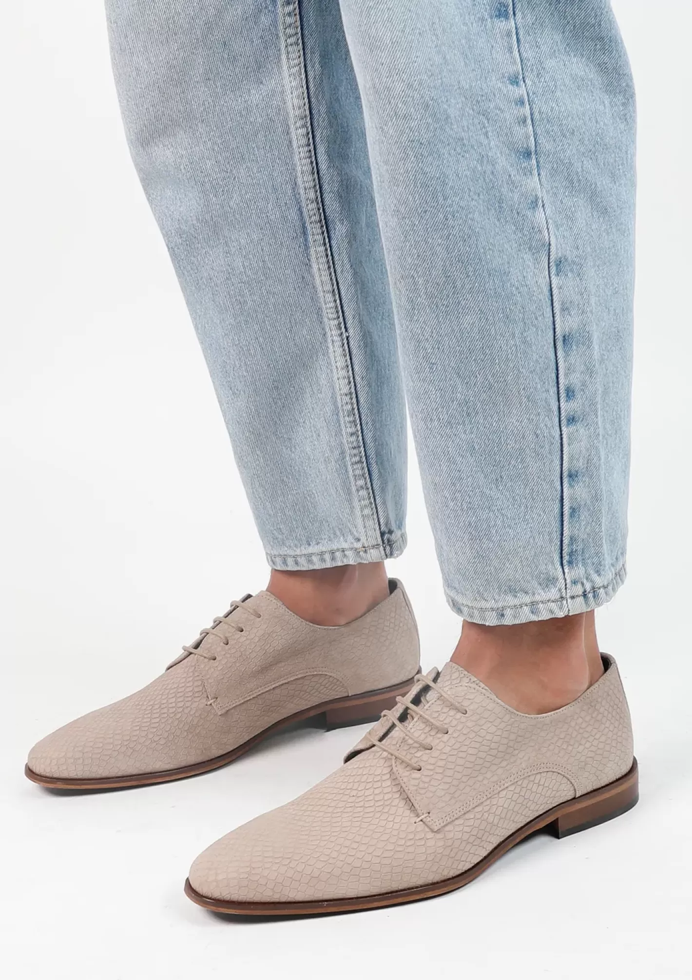 Chaussures À Lacets En Daim - Beige<Sacha Shop