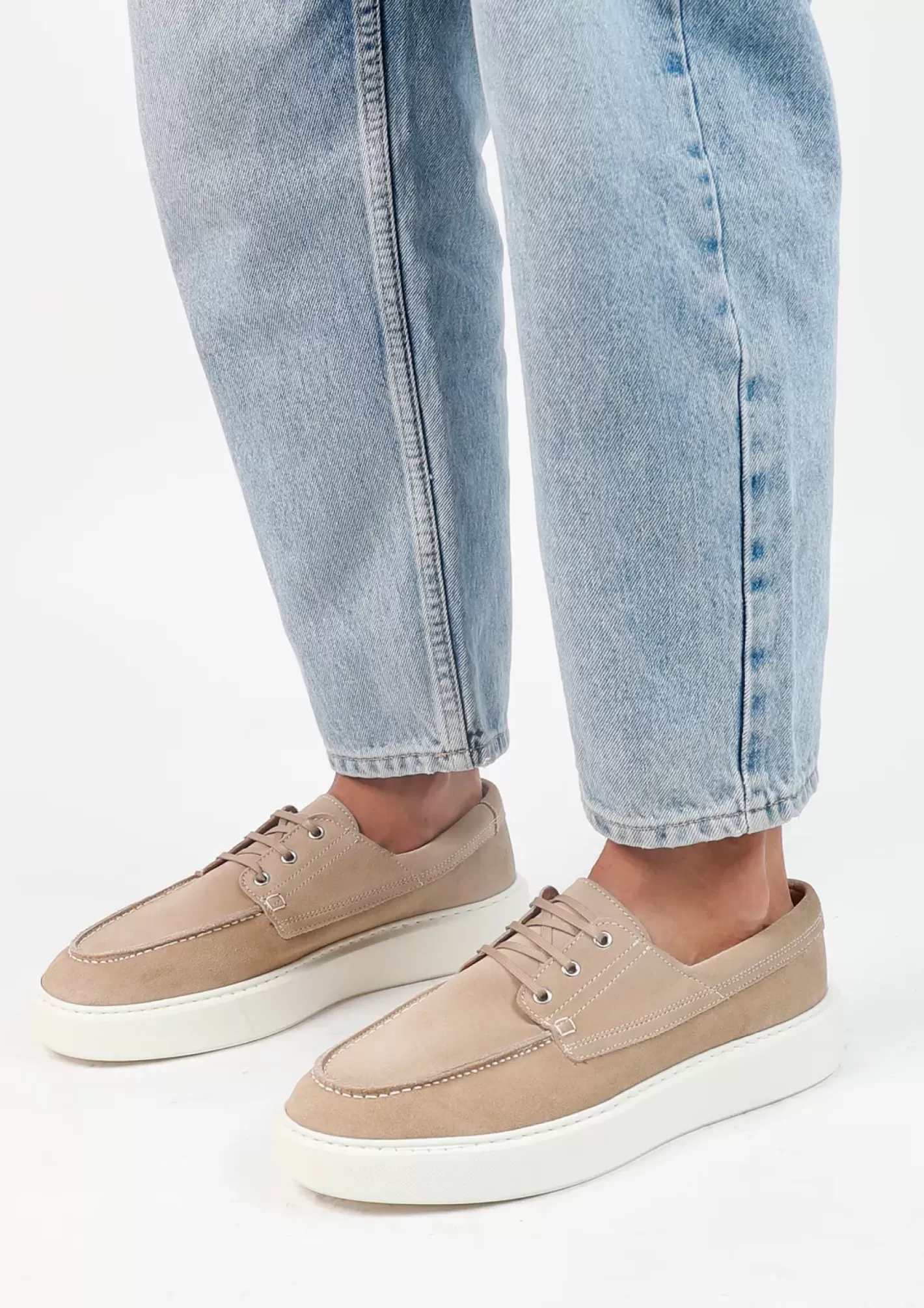 Chaussures À Lacets En Daim - Beige<Sacha Sale