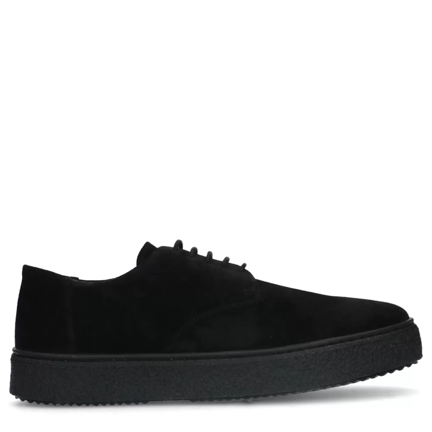 Chaussures À Lacets En Daim - Noir<Sacha Clearance