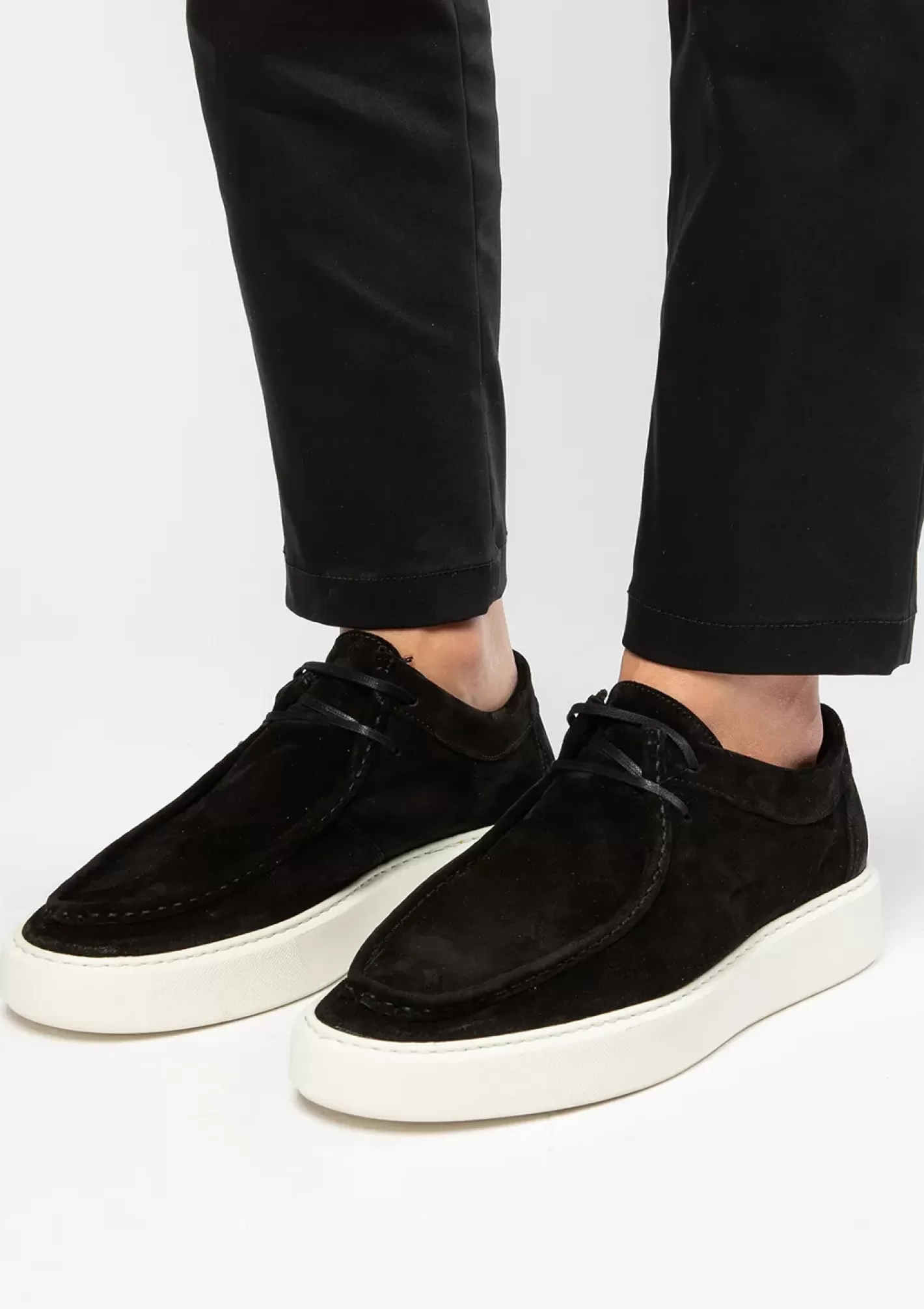 Chaussures À Lacets En Daim - Noir<Sacha Flash Sale