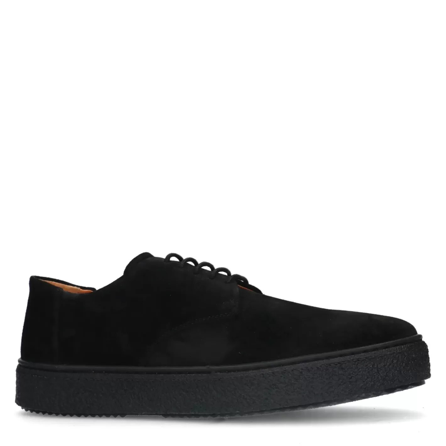 Chaussures À Lacets En Daim - Noir<Sacha Clearance