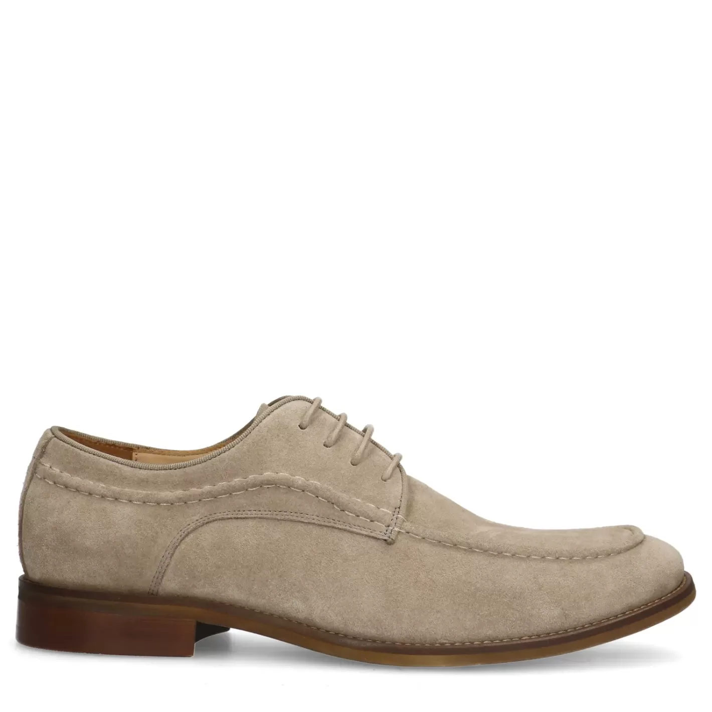 Chaussures À Lacets En Daim - Taupe<Sacha Cheap