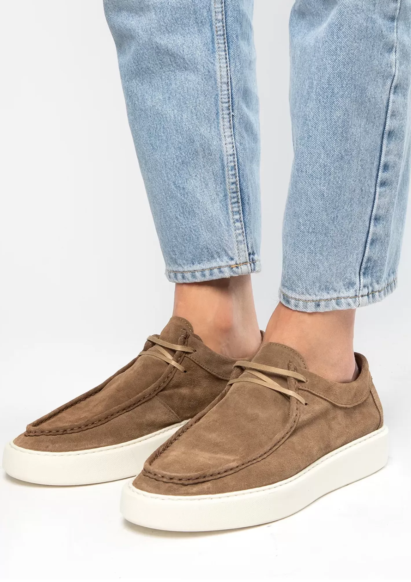 Chaussures À Lacets En Daim - Taupe<Sacha Sale