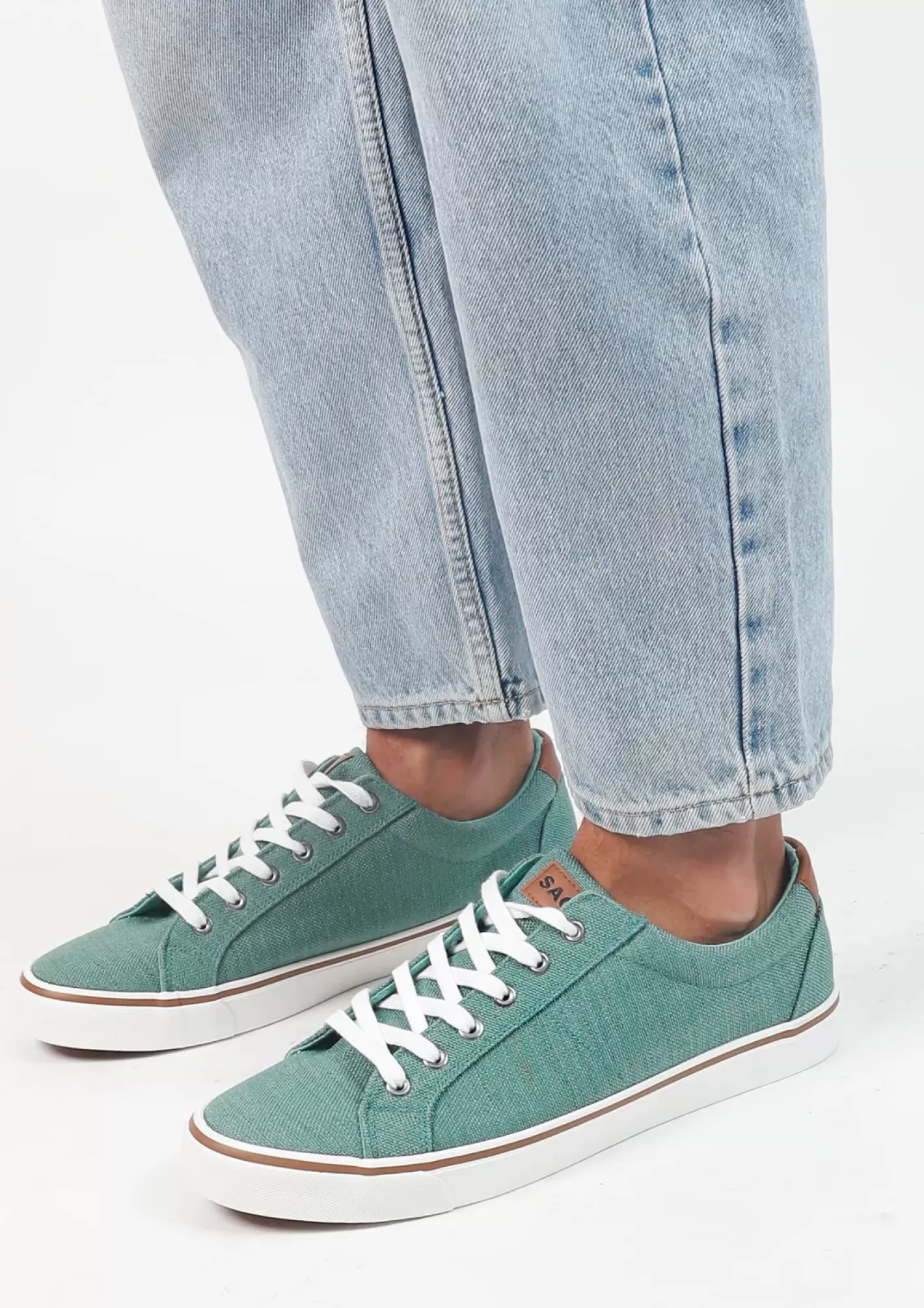 Chaussures À Lacets En Toile - Vert<Sacha Store