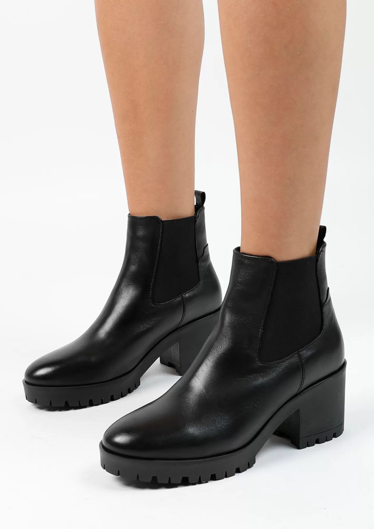 Chelsea Boots A Talon - Noir<Sacha Outlet