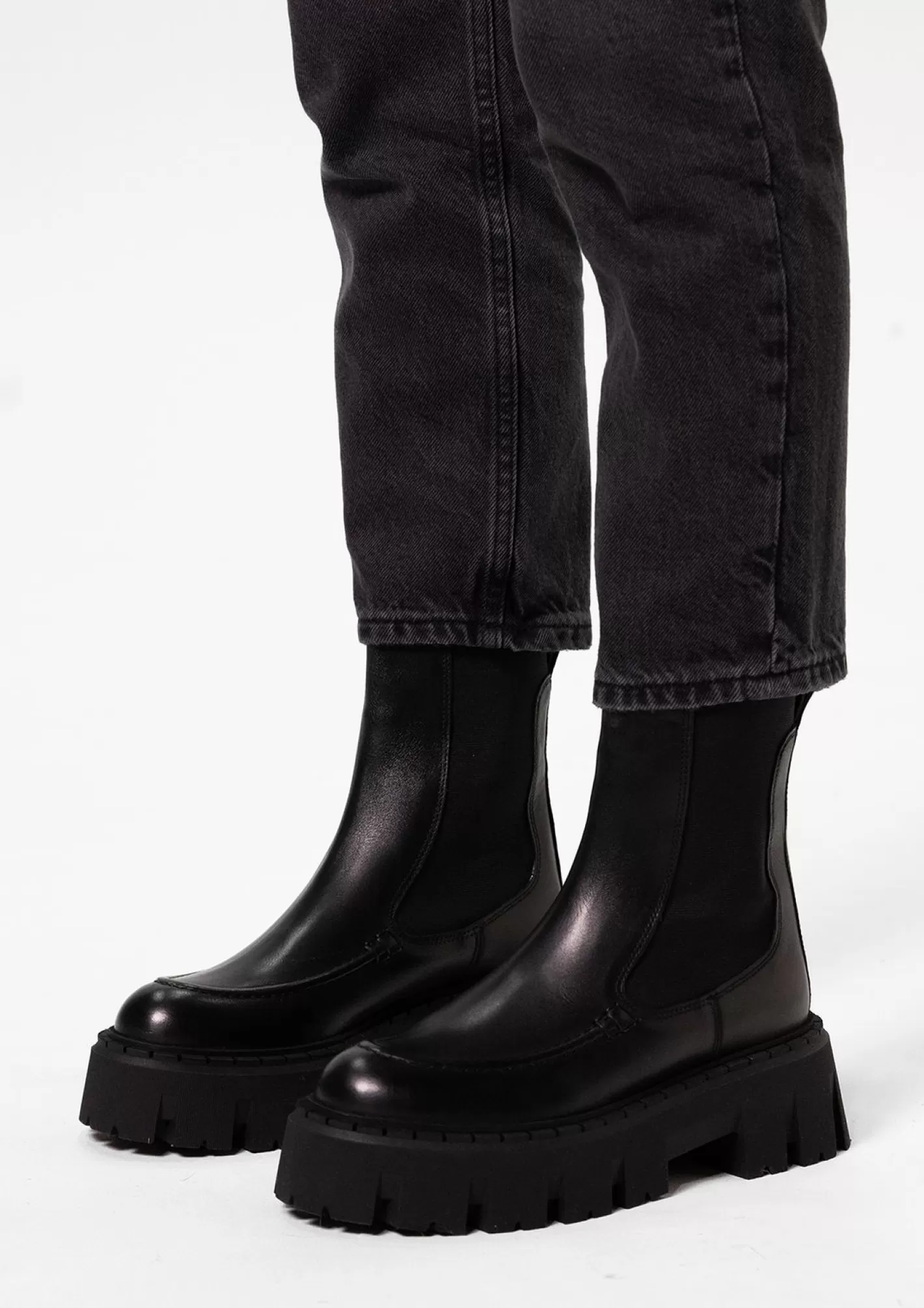 Chelsea Boots Chunky - Noir<Sacha Outlet