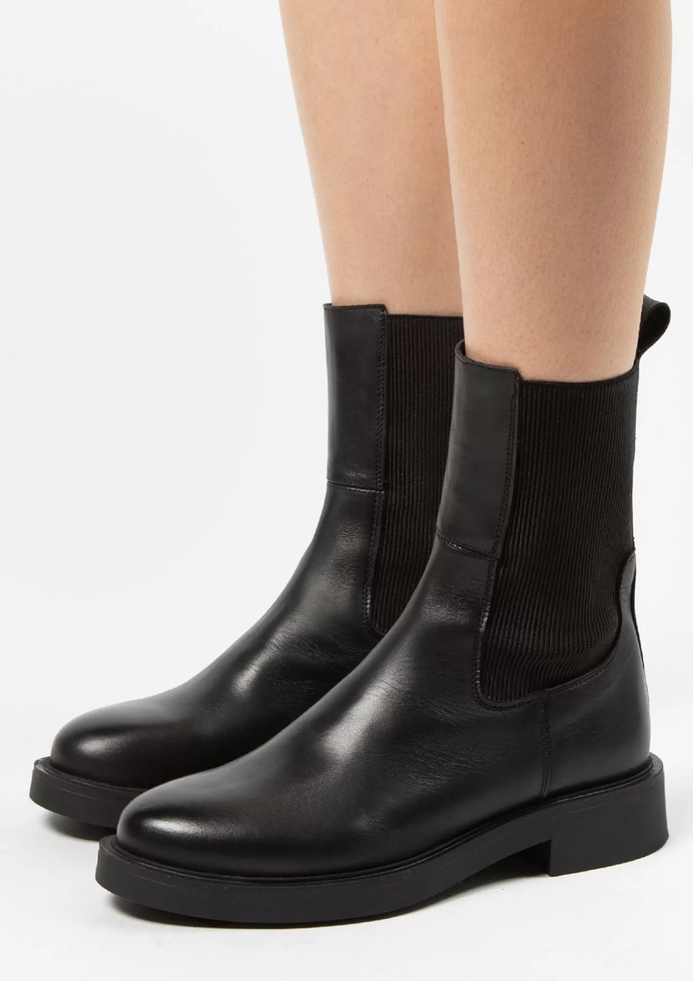 Chelsea Boots En Cuir - Noir<Sacha Shop