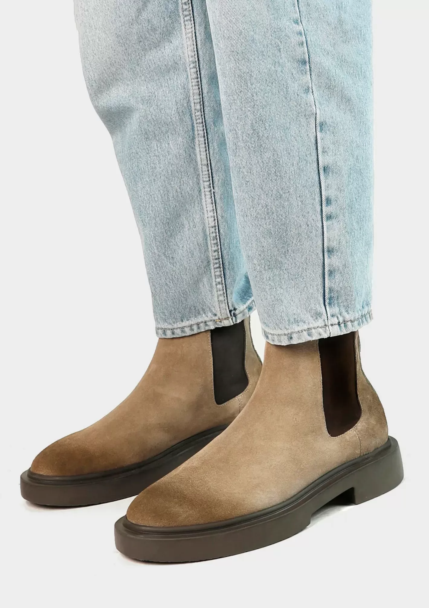 Chelsea Boots En Daim - Beige<Sacha Cheap