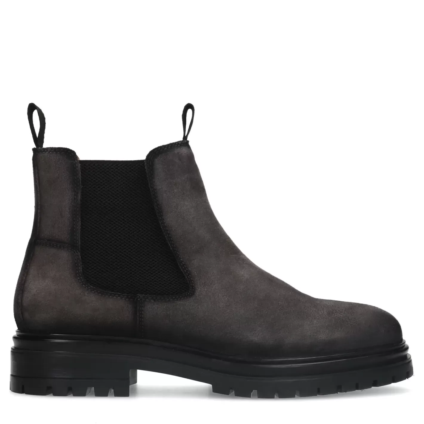 Chelsea Boots En Daim - Gris Fonce<Sacha Best