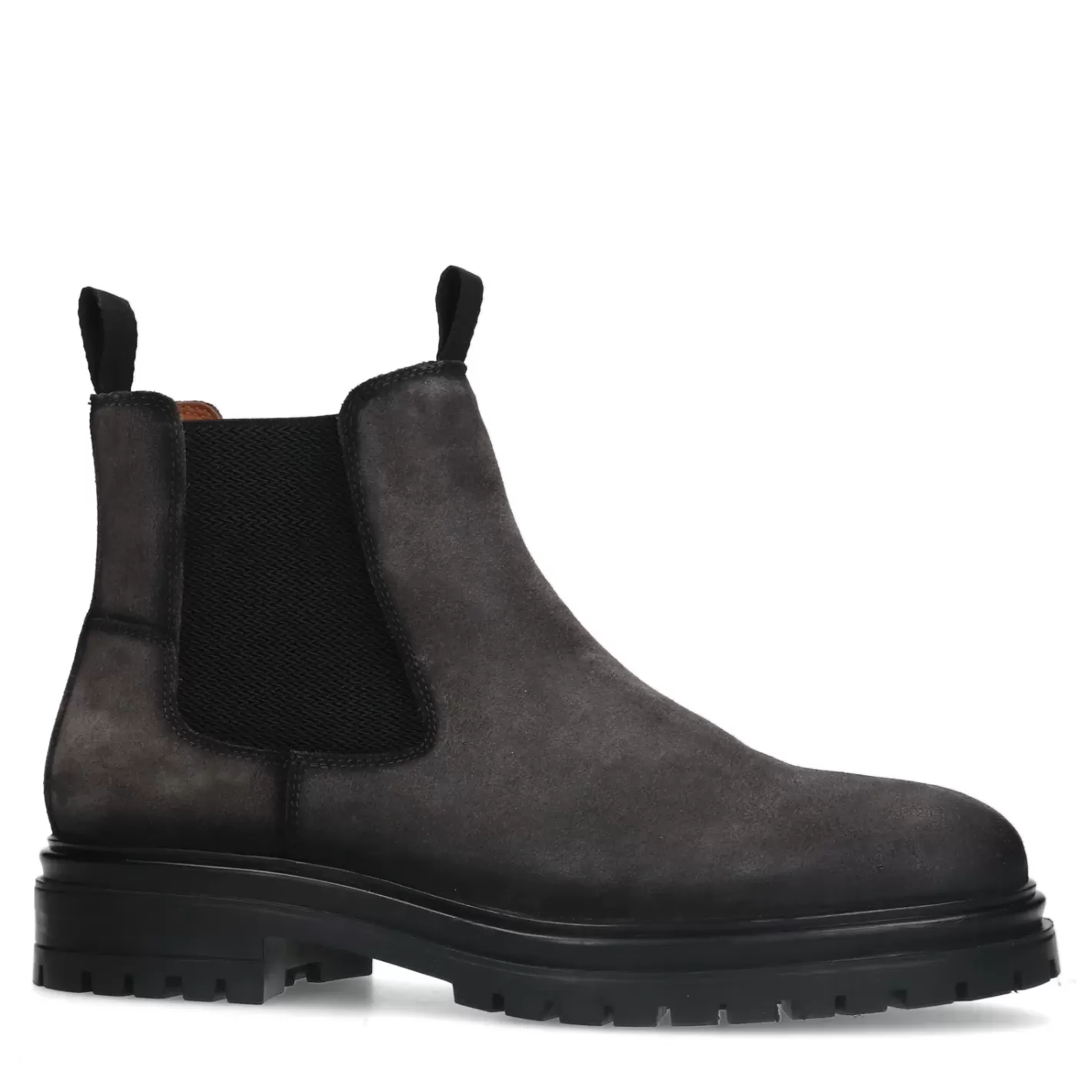 Chelsea Boots En Daim - Gris Fonce<Sacha Best