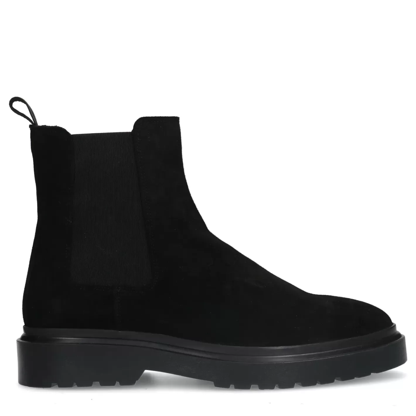 Chelsea Boots En Daim - Noir<Sacha Outlet