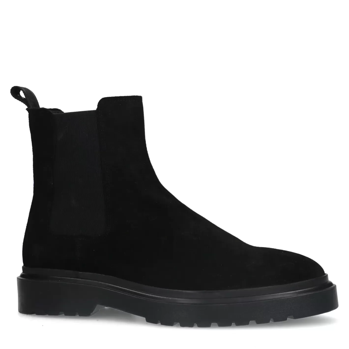 Chelsea Boots En Daim - Noir<Sacha Outlet