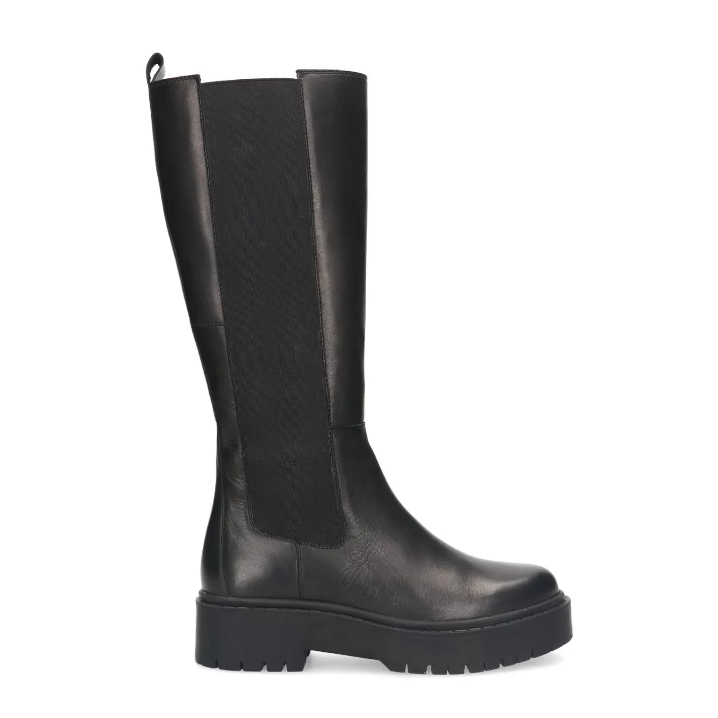 Chelsea Boots Montantes En Cuir - Noir<Sacha Shop