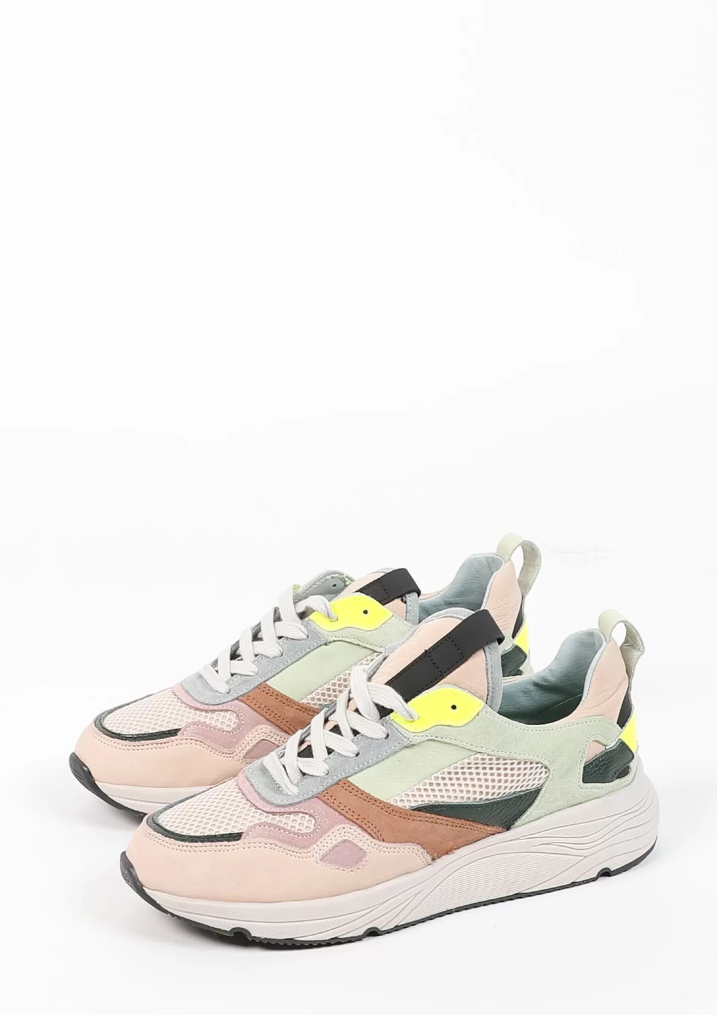 Dad Shoes En Daim Avec Details Multicolores - Beige<Sacha Discount