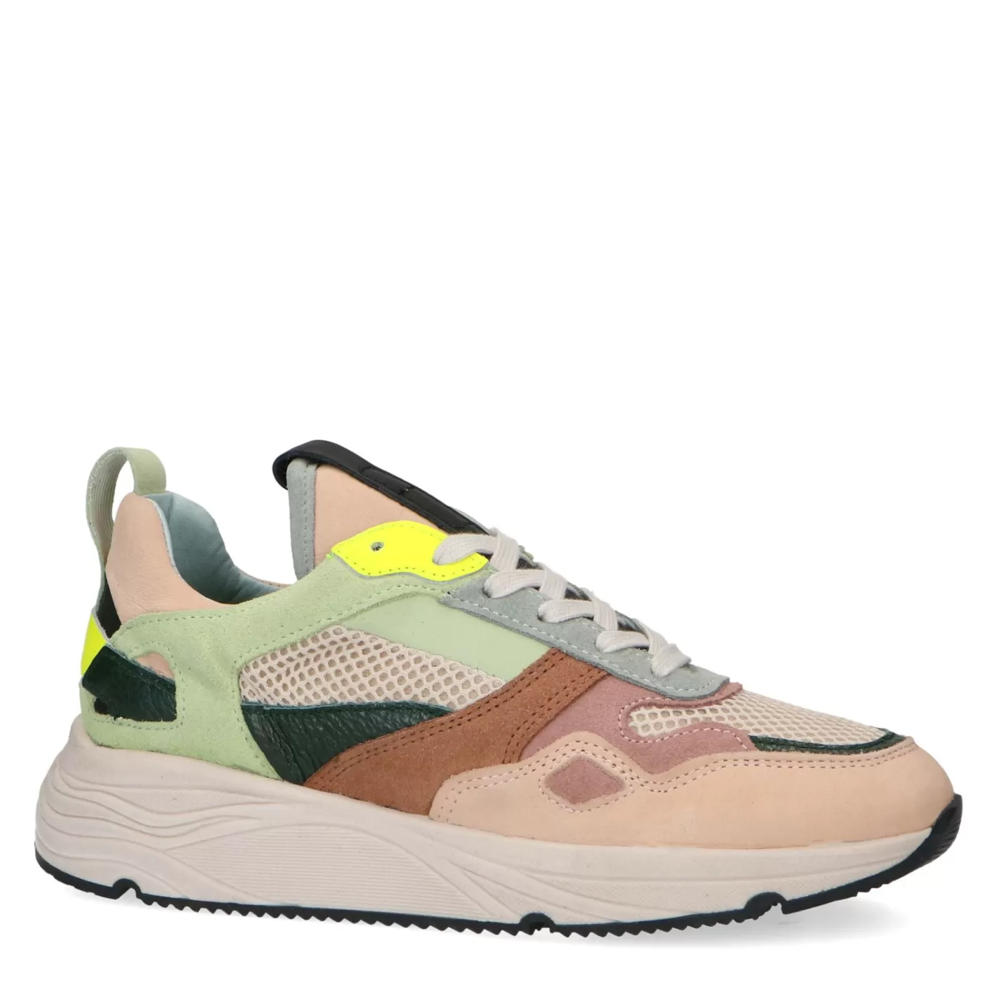 Dad Shoes En Daim Avec Details Multicolores - Beige<Sacha Discount