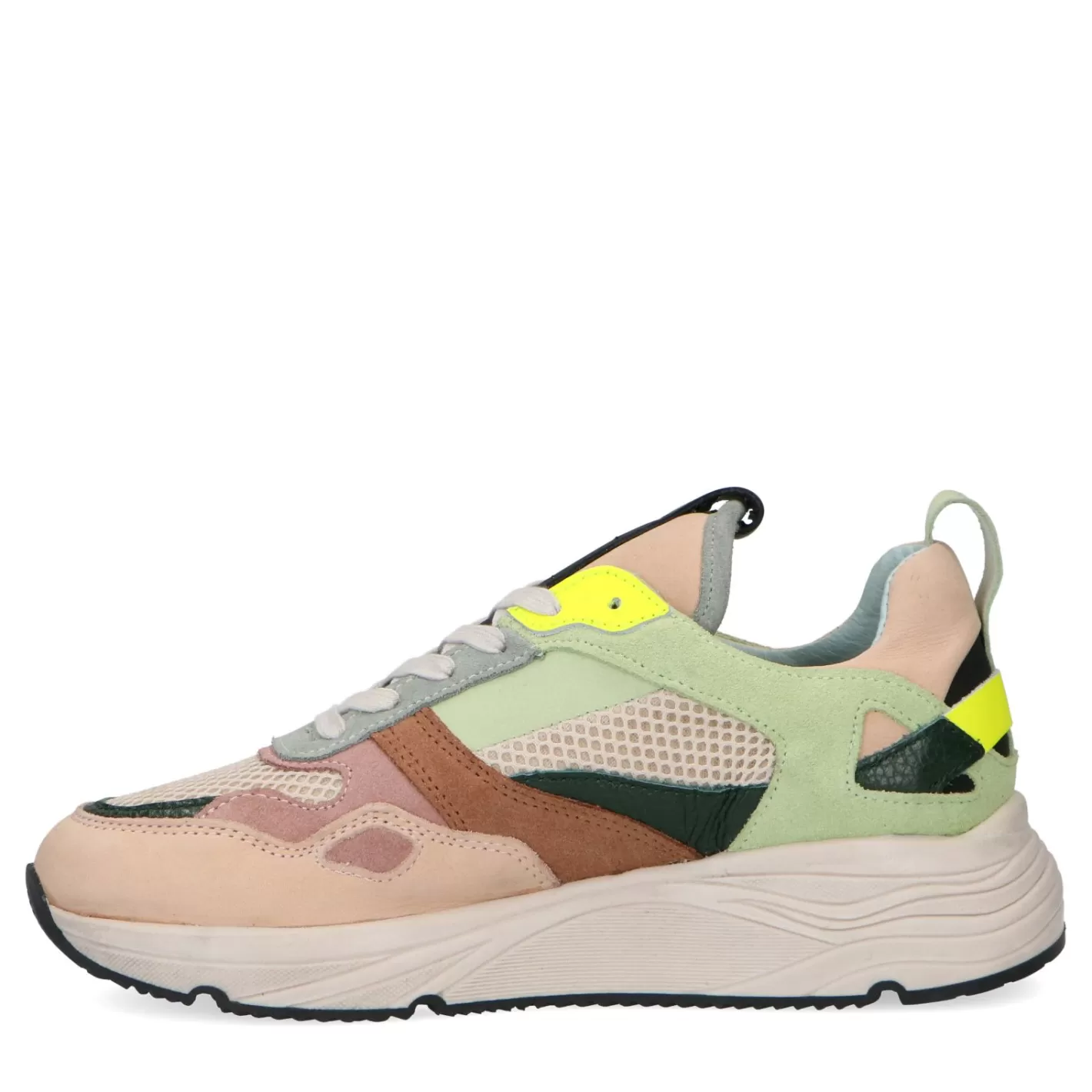 Dad Shoes En Daim Avec Details Multicolores - Beige<Sacha Discount
