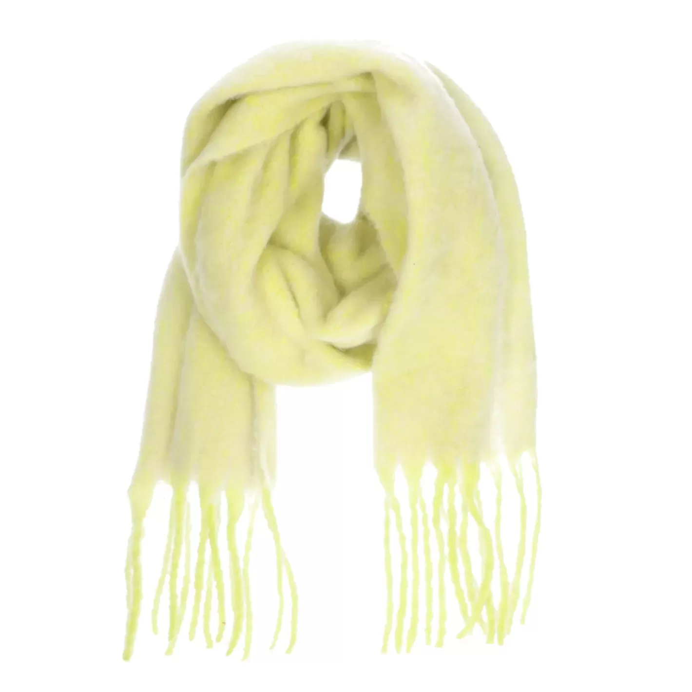 Echarpe A Franges - Vert Citron<Sacha Shop