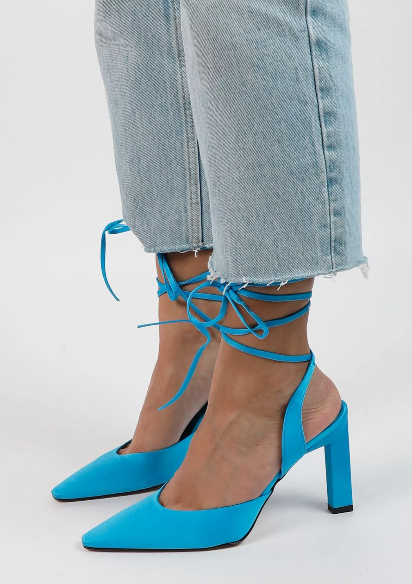 Escarpin A Bride A Lacets - Bleu<Sacha Sale