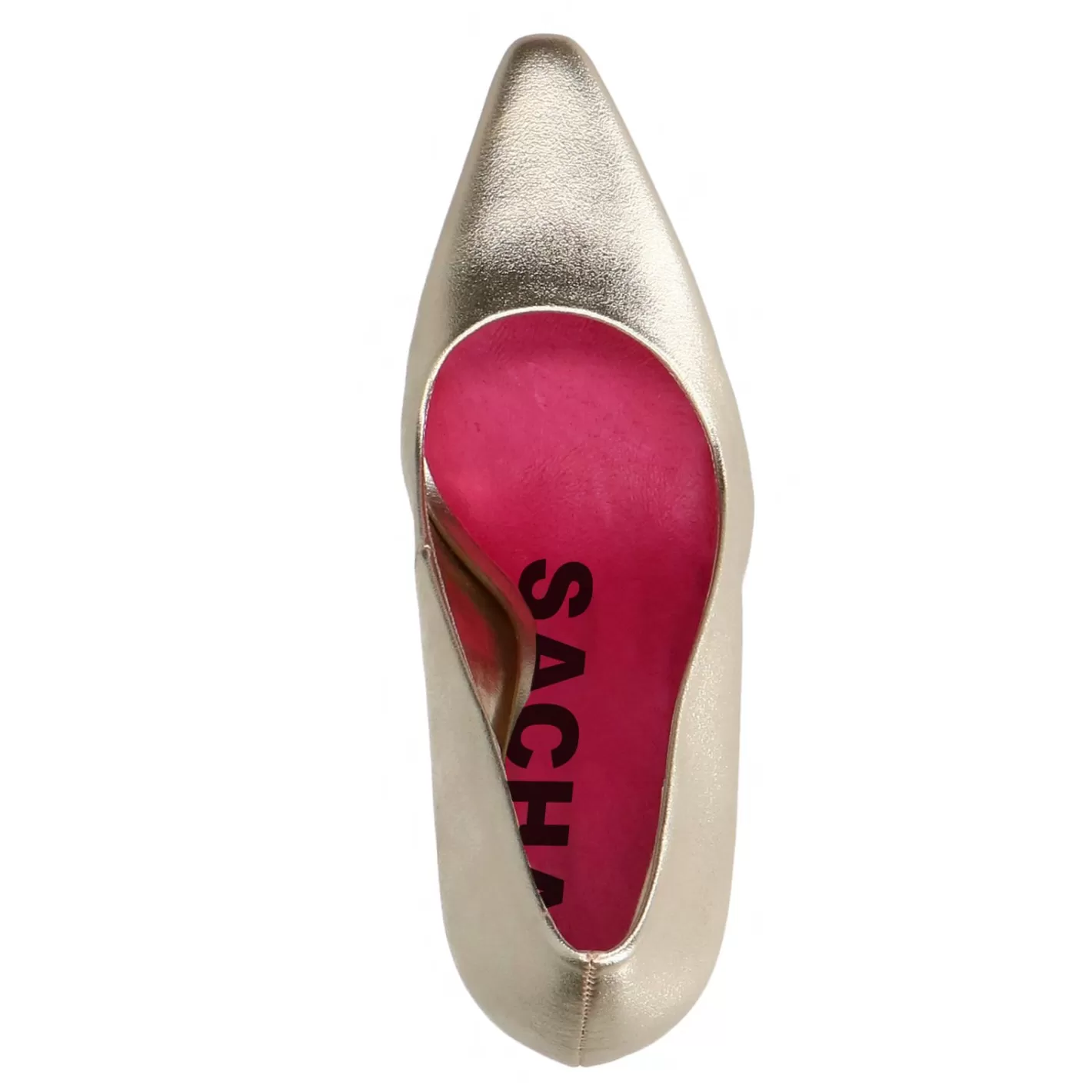 Escarpins A Talon Colore - Dore<Sacha Shop