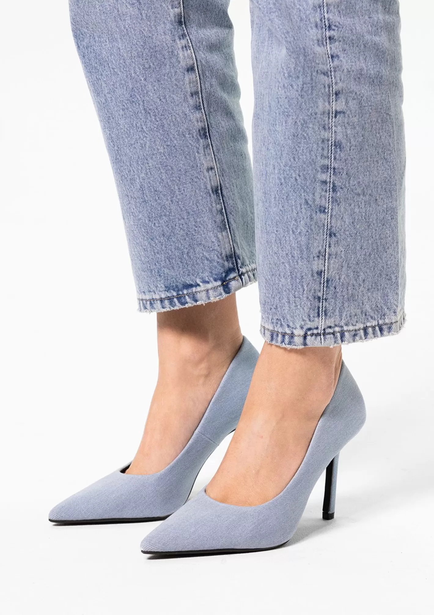 Escarpins Denim - Bleu Clair<Sacha Cheap