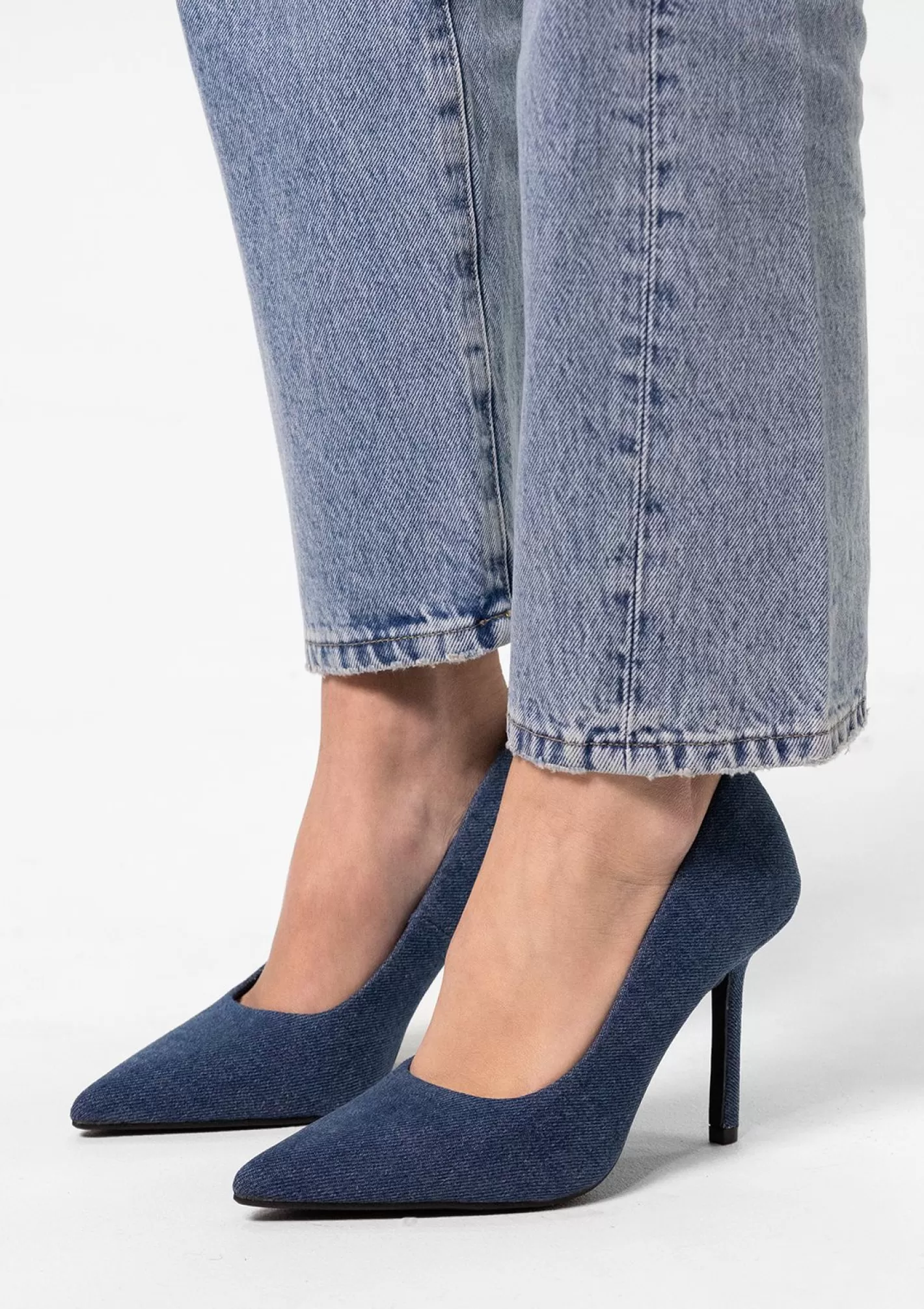 Escarpins Denim - Bleu Fonce<Sacha Flash Sale